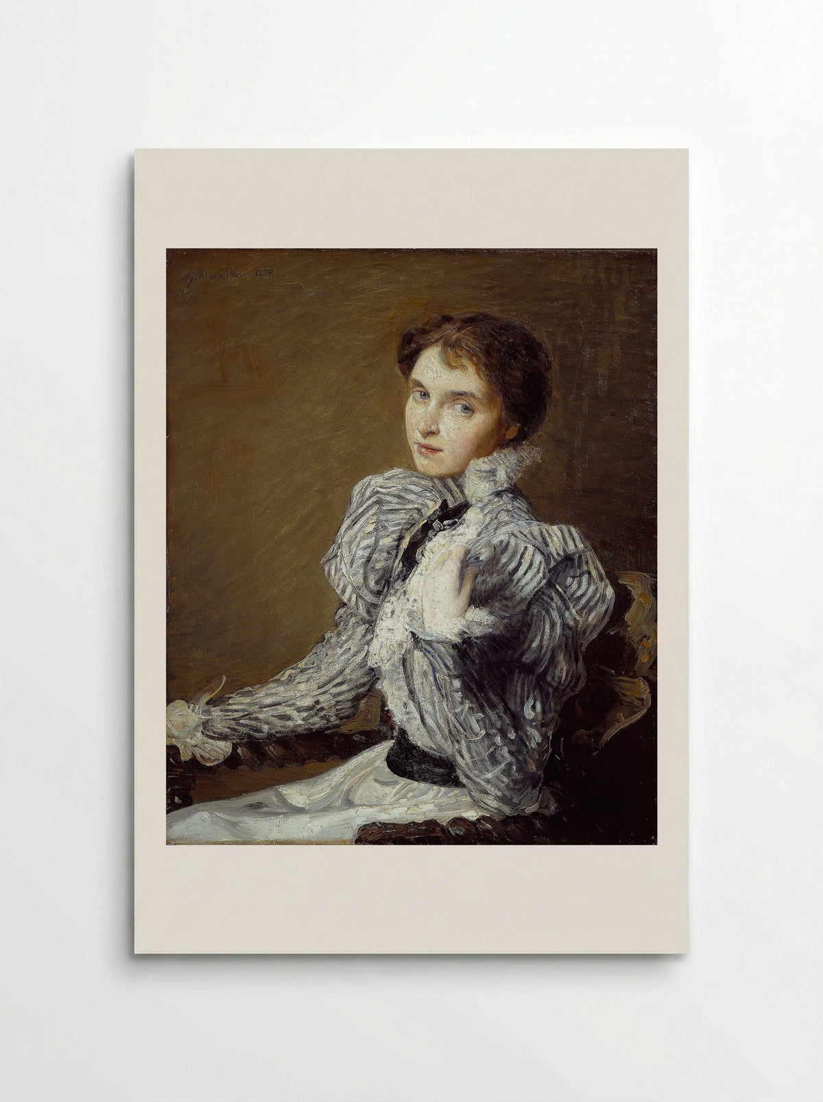 The Grey Bodice - Julian Alden Weir - Poster