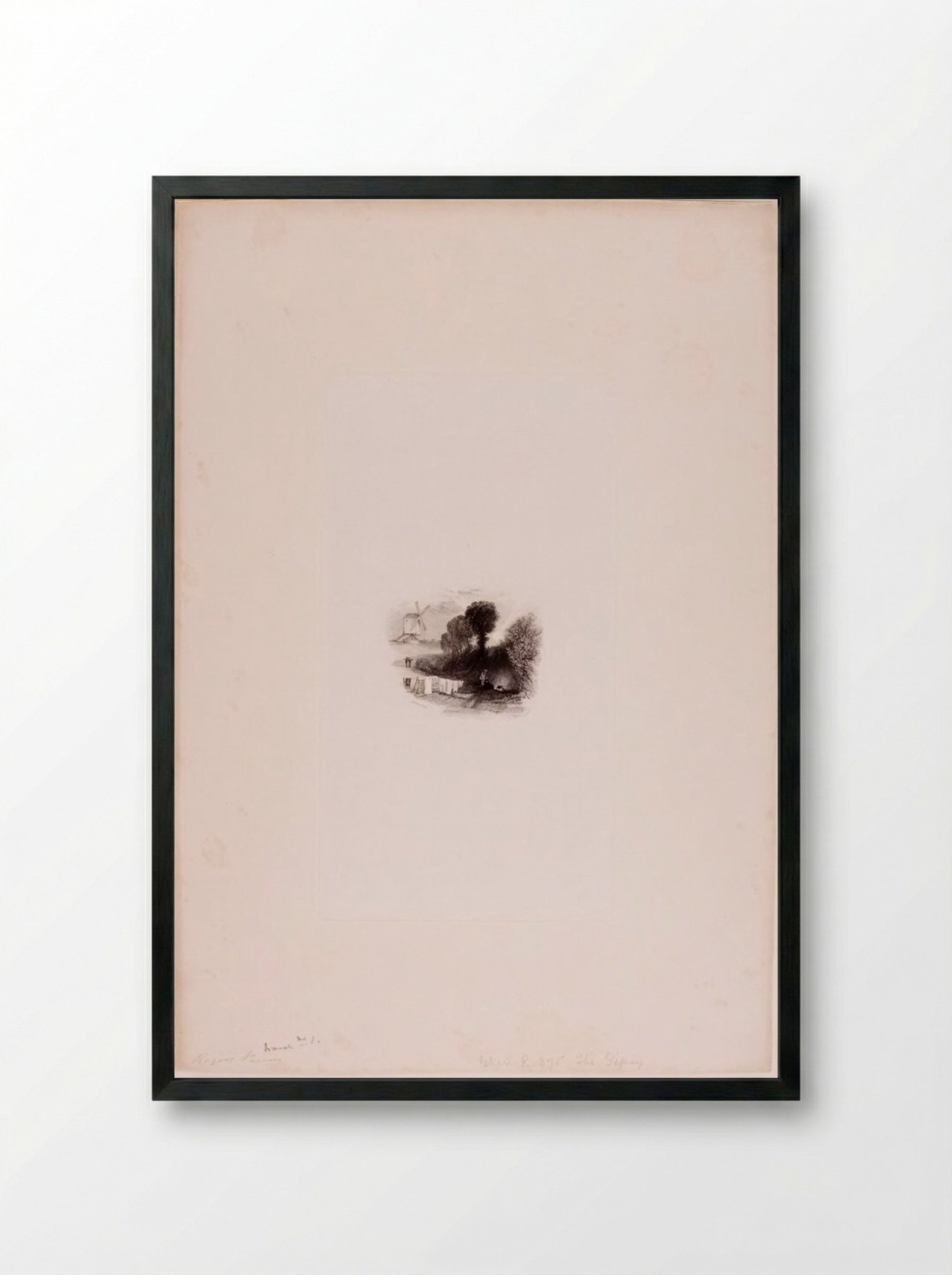 The Gypsy - Edward Goodall - Framed Print Black