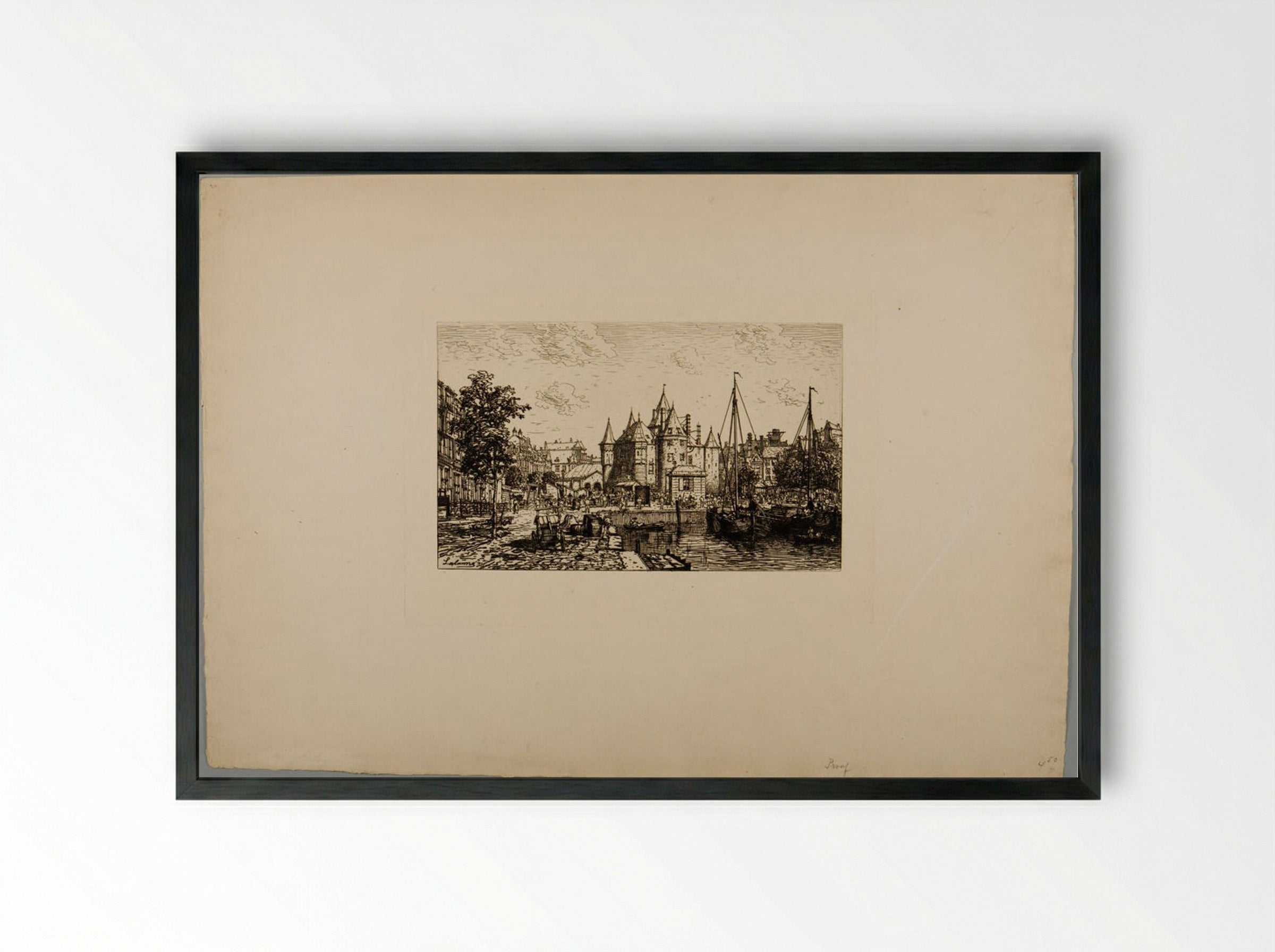 The Hague, Amsterdam - Maxime Lalanne - Framed Print Black
