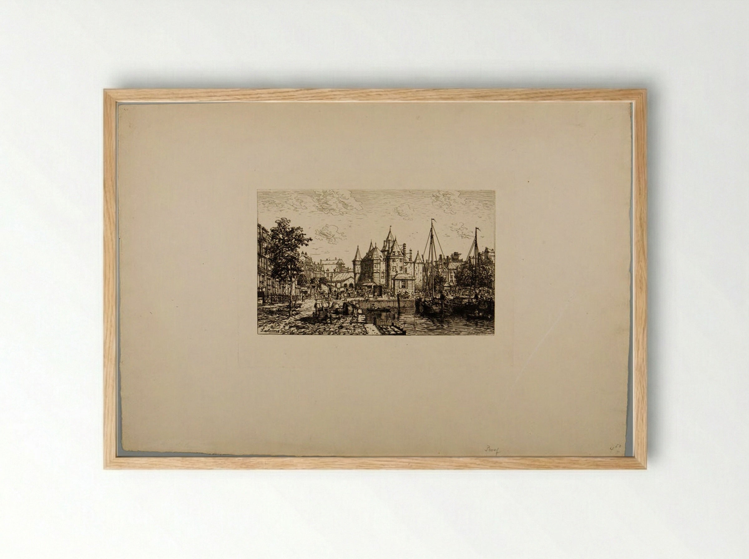 The Hague, Amsterdam - Maxime Lalanne - Framed Print Wood
