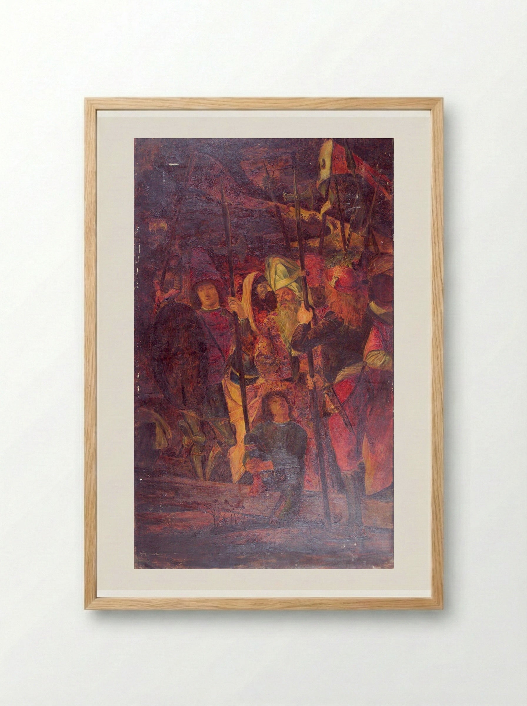 The Halbardiers, after Carpaccio - Joseph Lindon Smith - Framed Print Wood