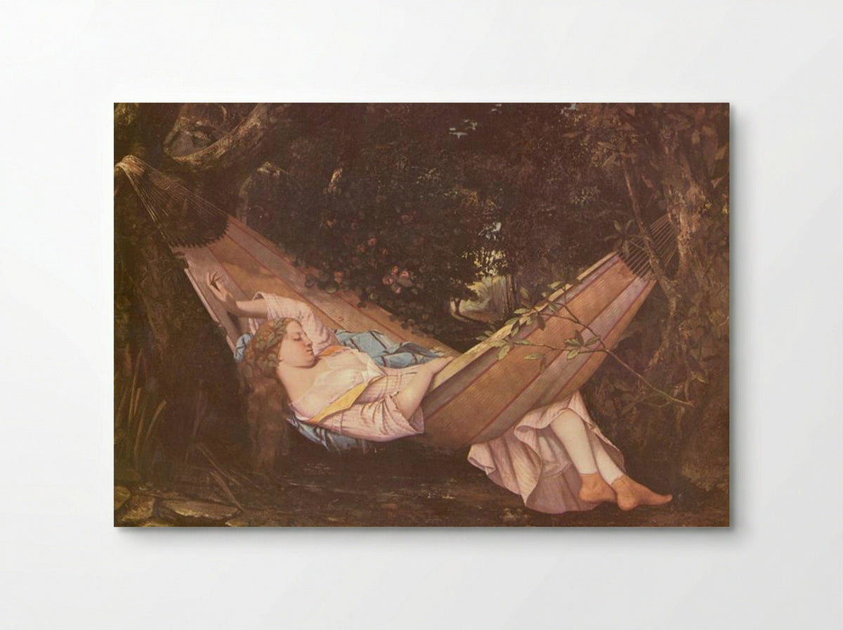 The Hammock - Gustave Courbet - Poster