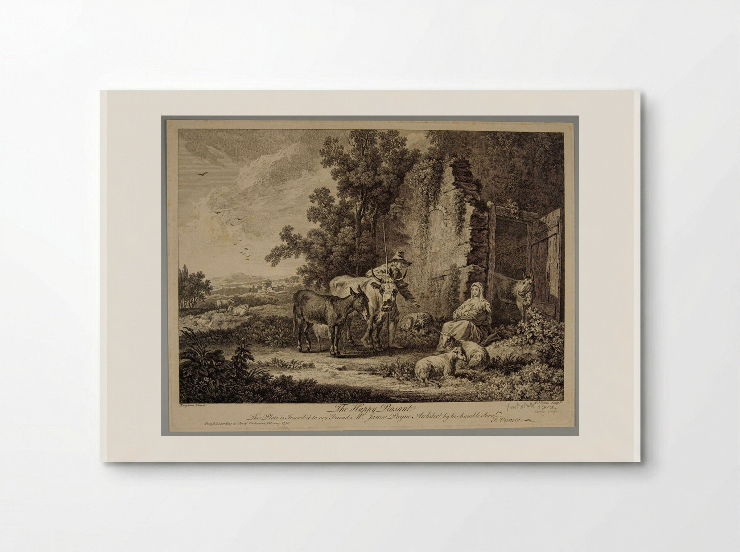 The Happy Peasant - François Vivares - Poster