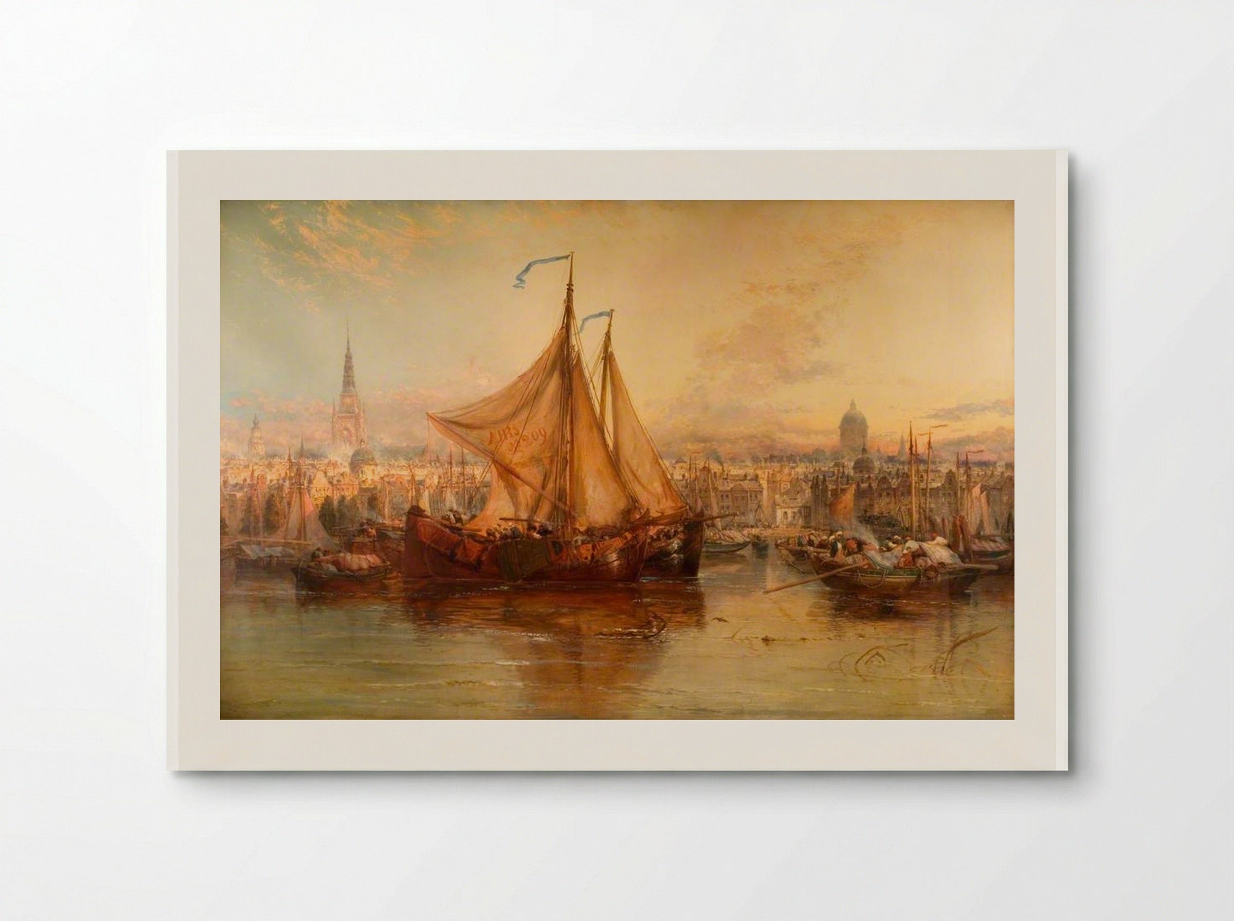 The Harbour, Amsterdam - James Webb - Poster
