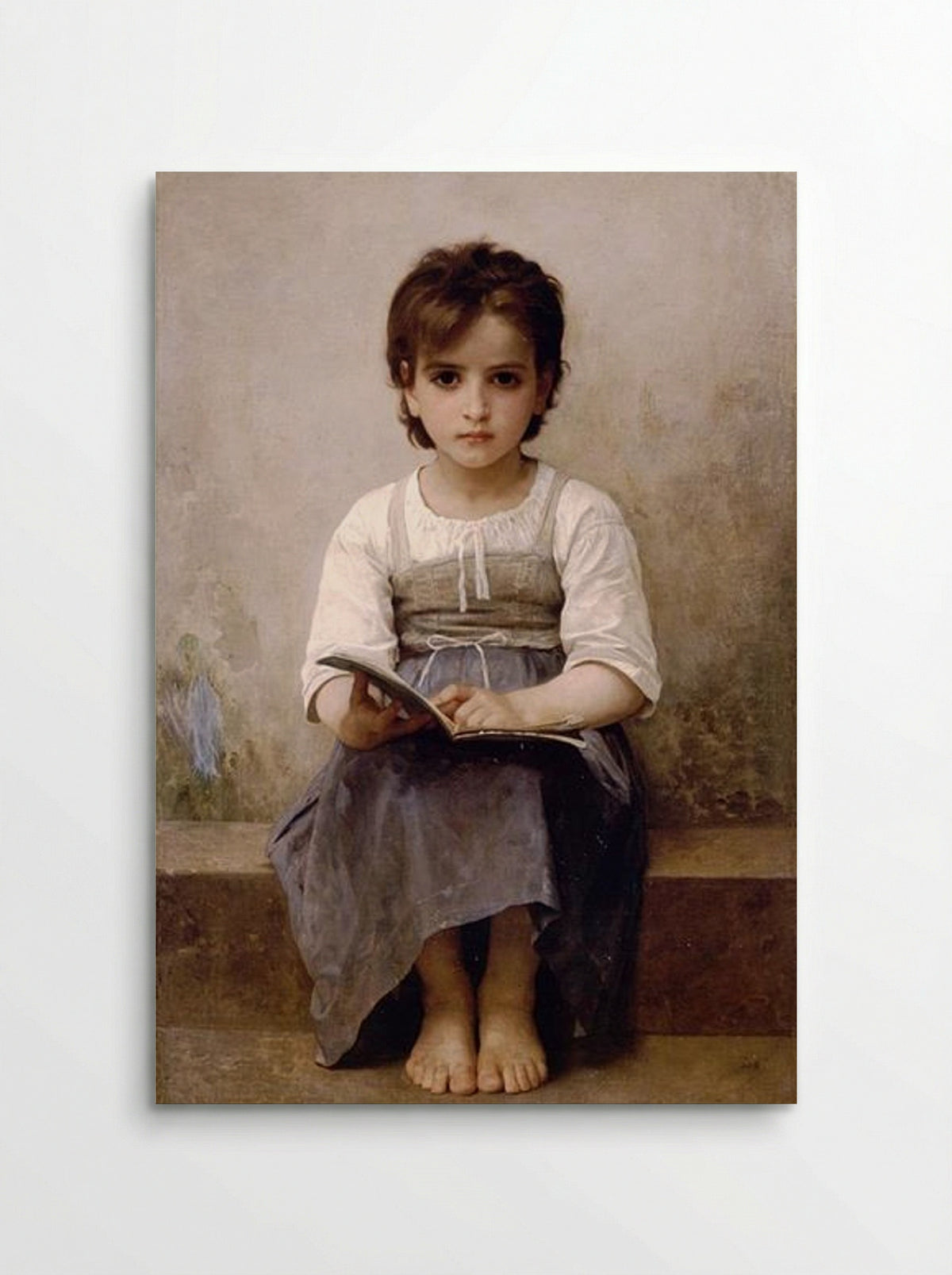The Hard Lesson - William-Adolphe Bouguereau - Poster