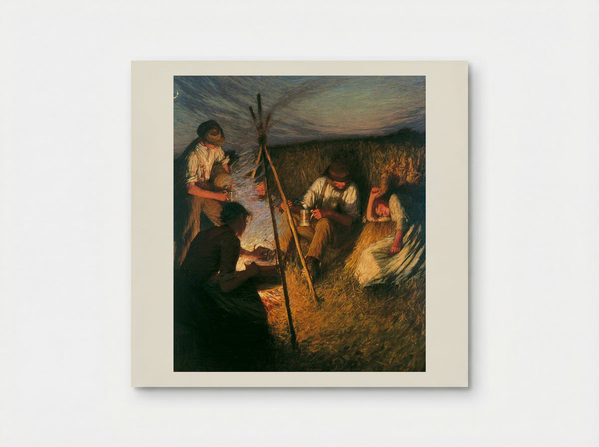 The Harvesters' Supper - Henry Herbert La Thangue - Poster