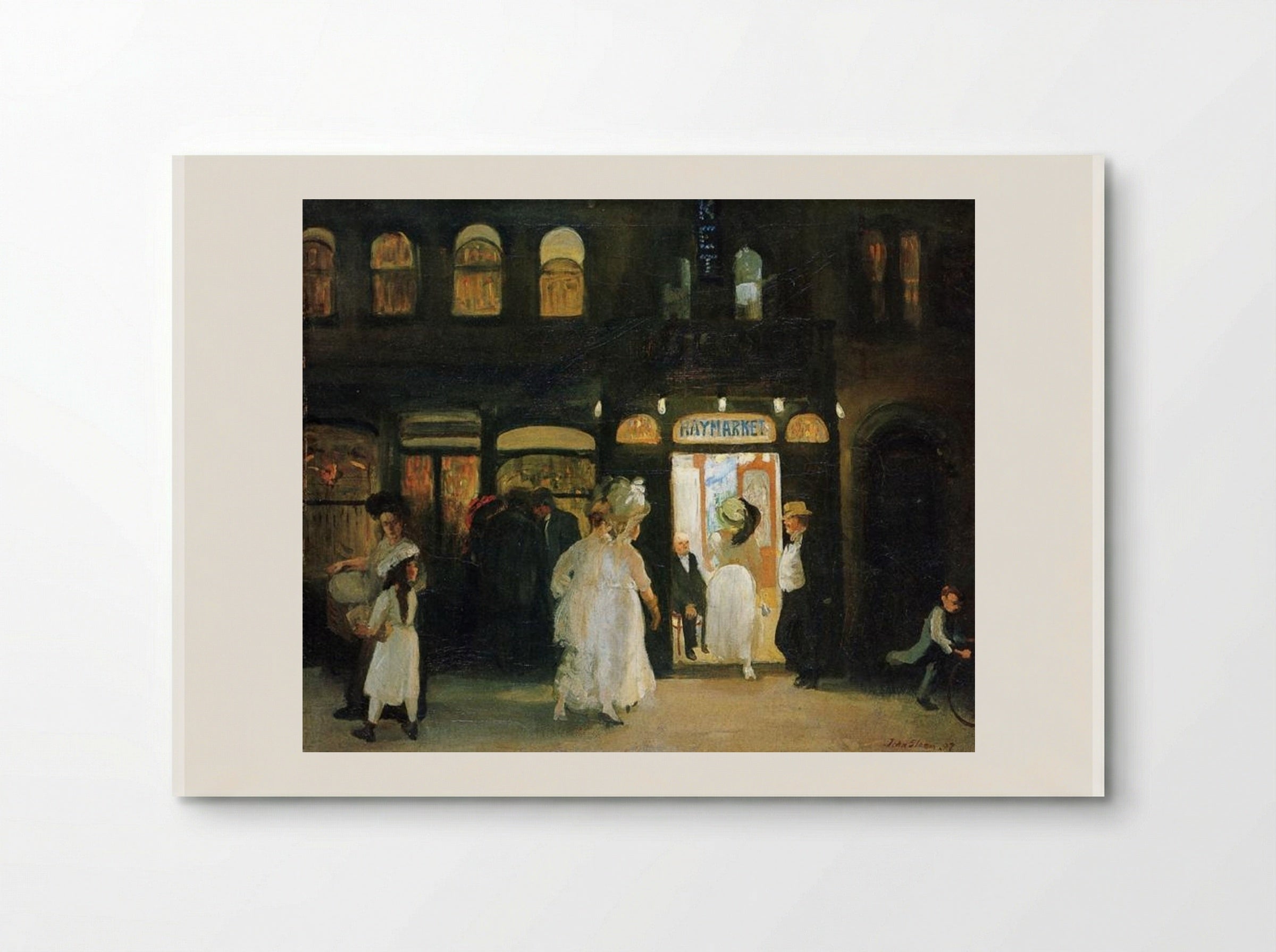The Haymarket - John French Sloan - Poster