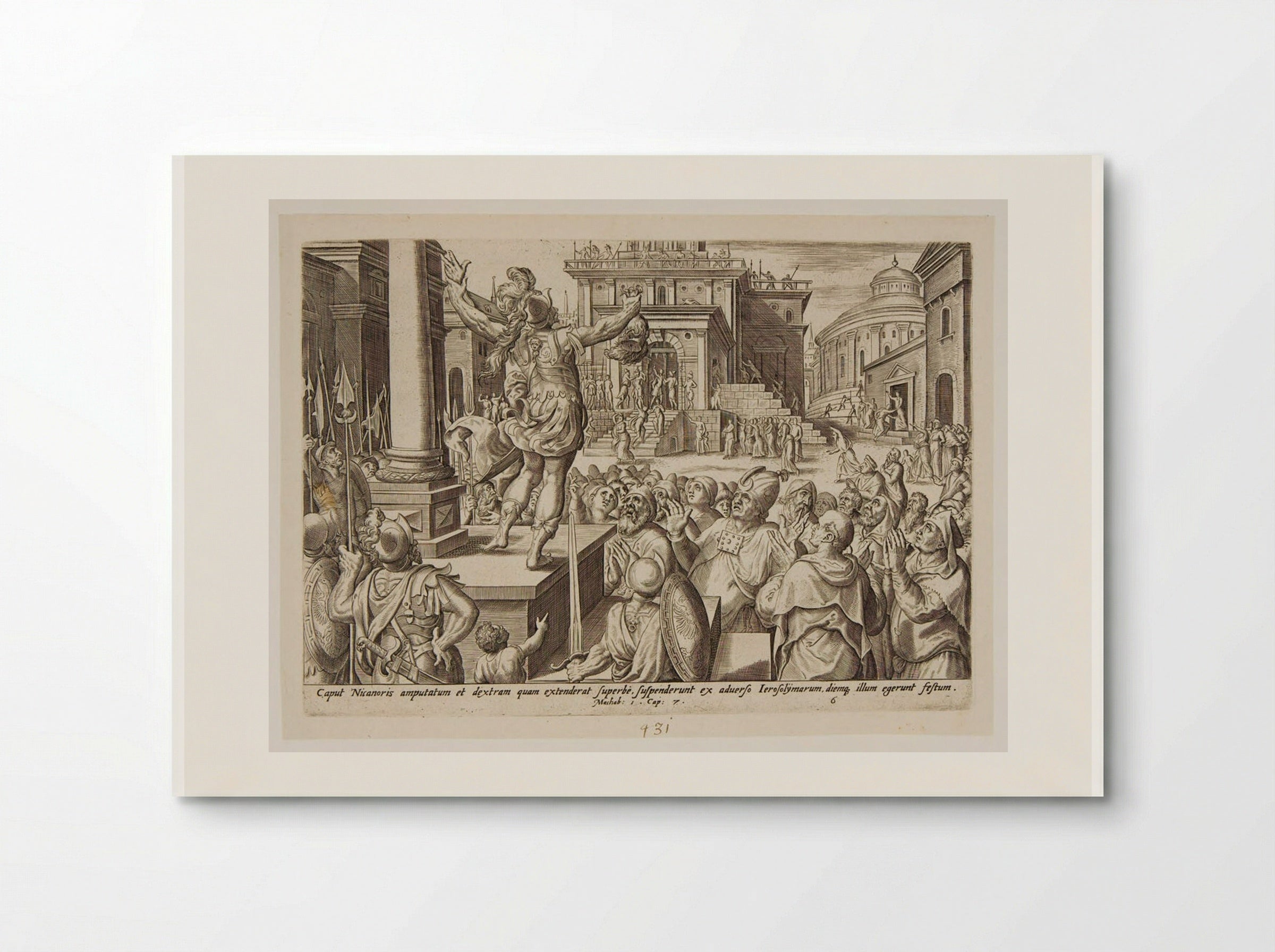 The Head and Hand of Nicanor Shown to the People - Johannes Wierix - Poster