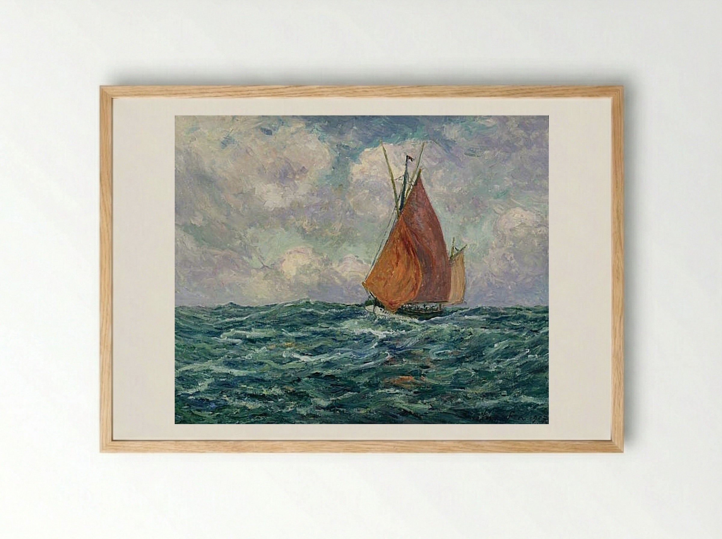 The Heart of the Port of Goulphar, Belle-Ile en Mer - Maxime Maufra - Framed Print Wood