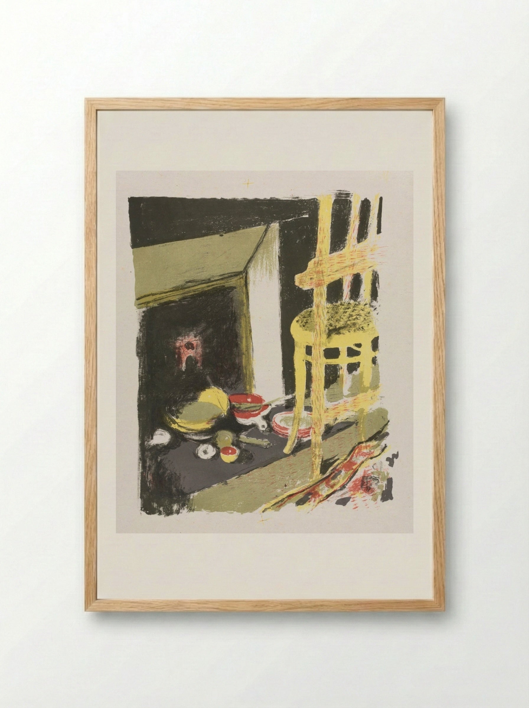 The Hearth - Édouard Vuillard - Framed Print Wood