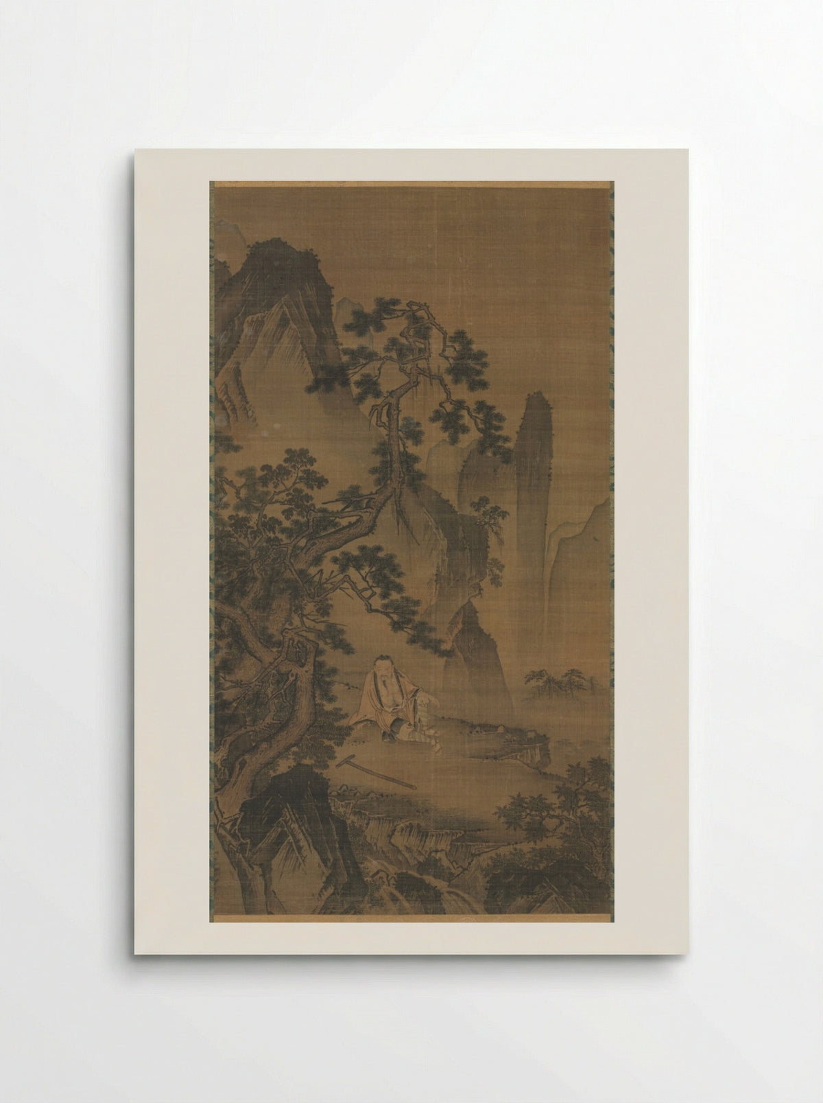 The Hermit Xu You Resting by a Stream - Dai Jin - Poster
