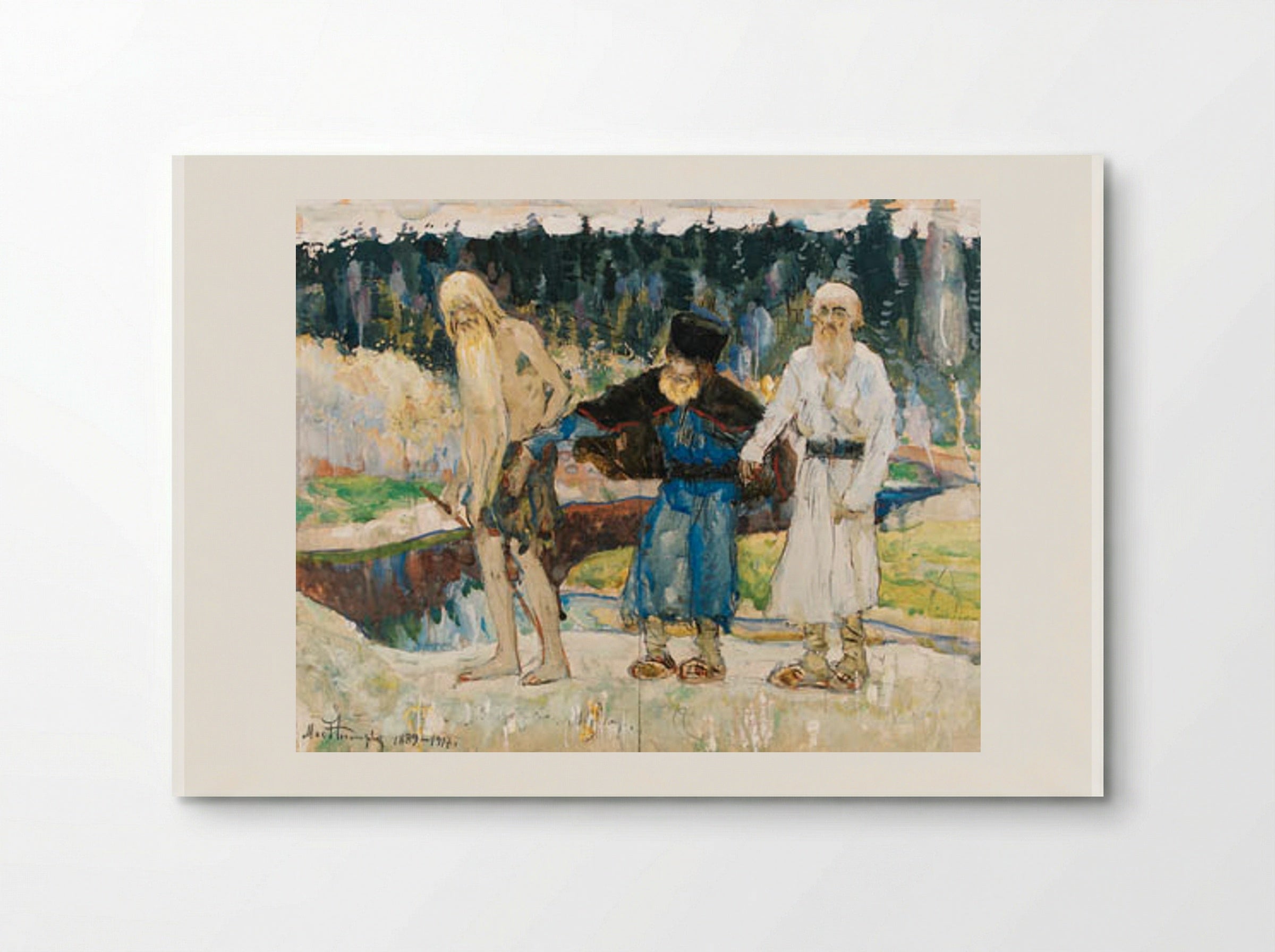 The Hermit - Mikhail Nesterov - Poster