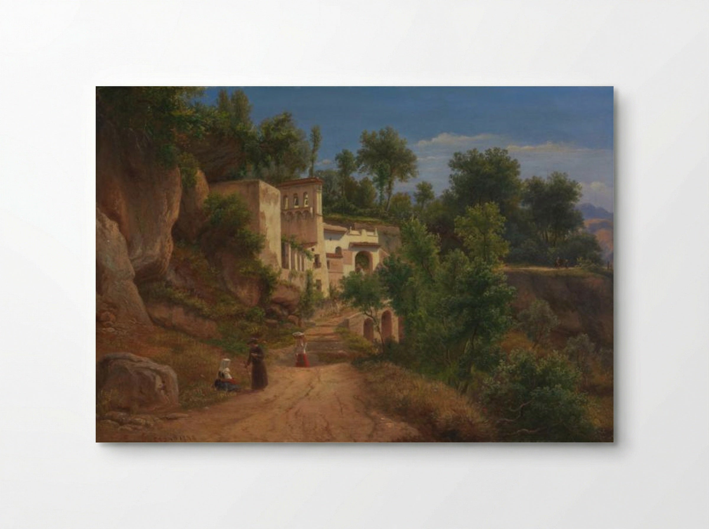 The Hermitage of St Maria of the Avvocatella near Naples - Eugene von Guerard - Poster