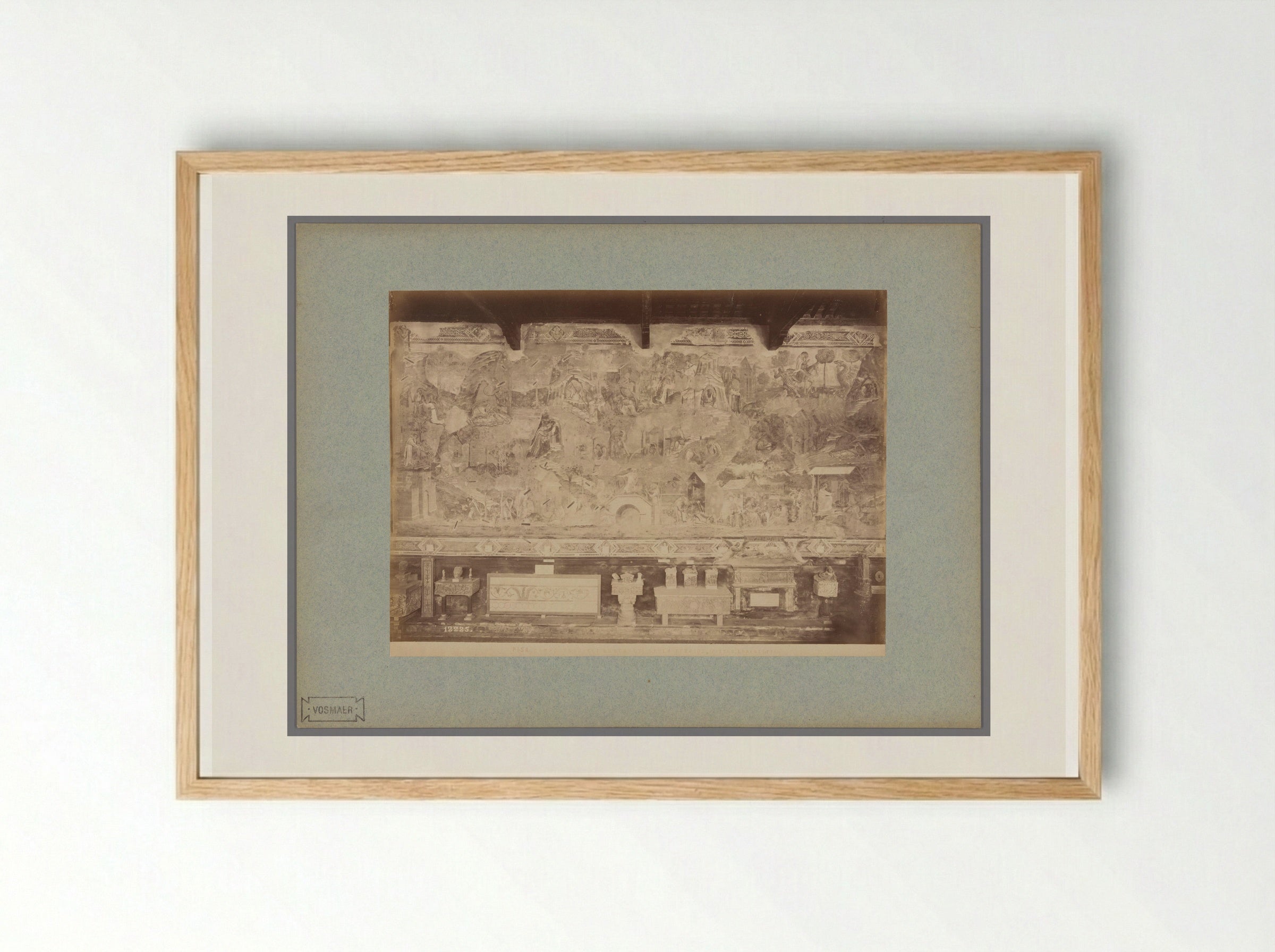 The Hermits in the Desert - Fratelli Alinari - Framed Print Wood