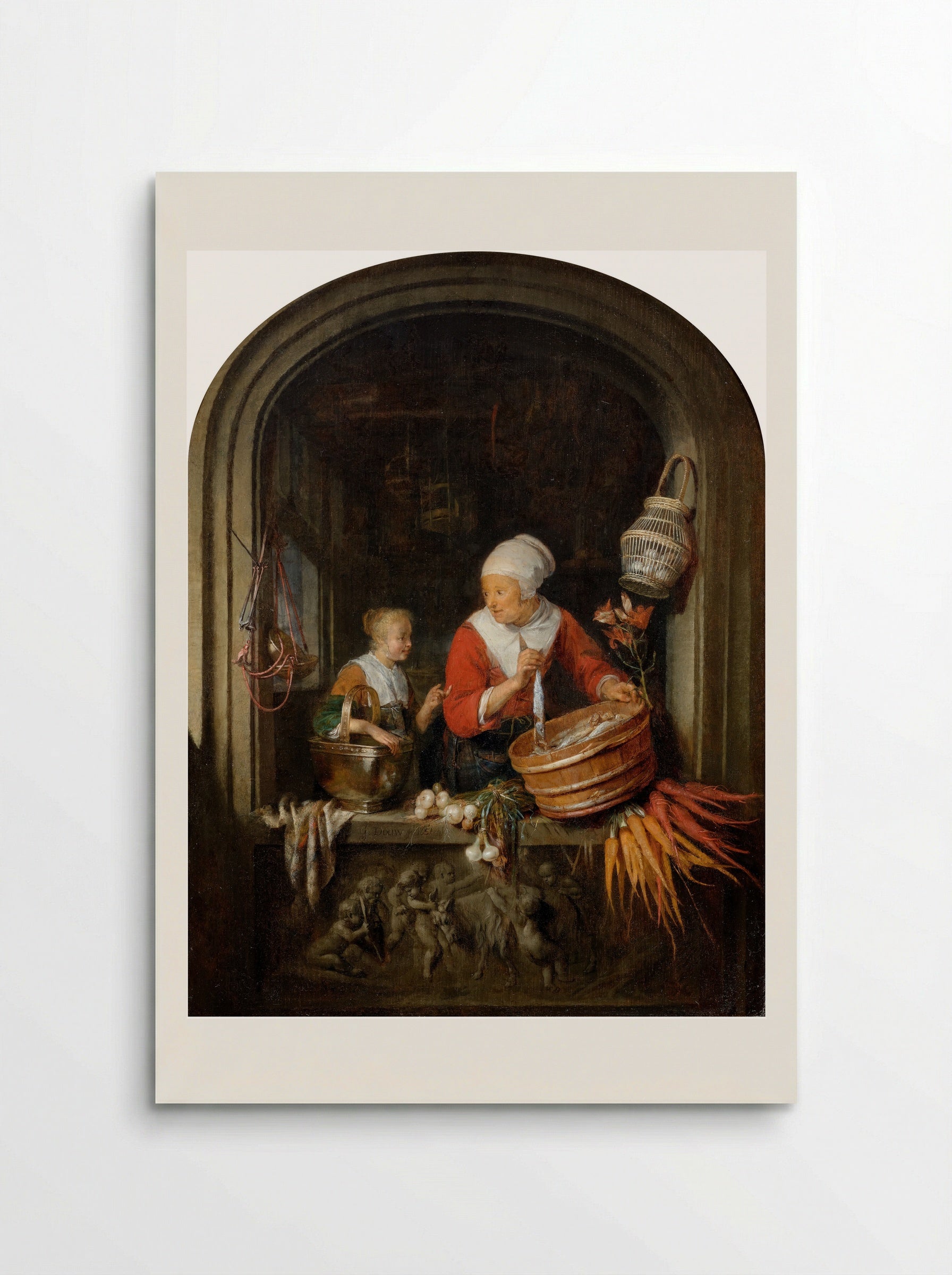 The Herring Seller - Gerrit Dou - Poster