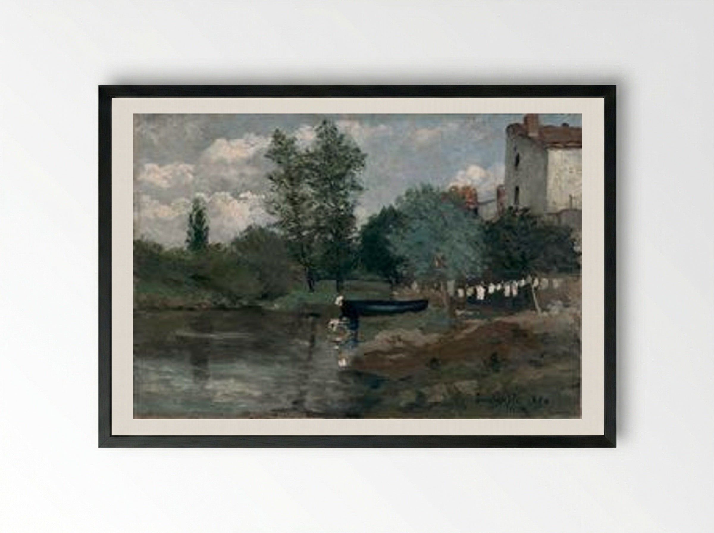 The High Island - Maxime Maufra - Framed Print Black