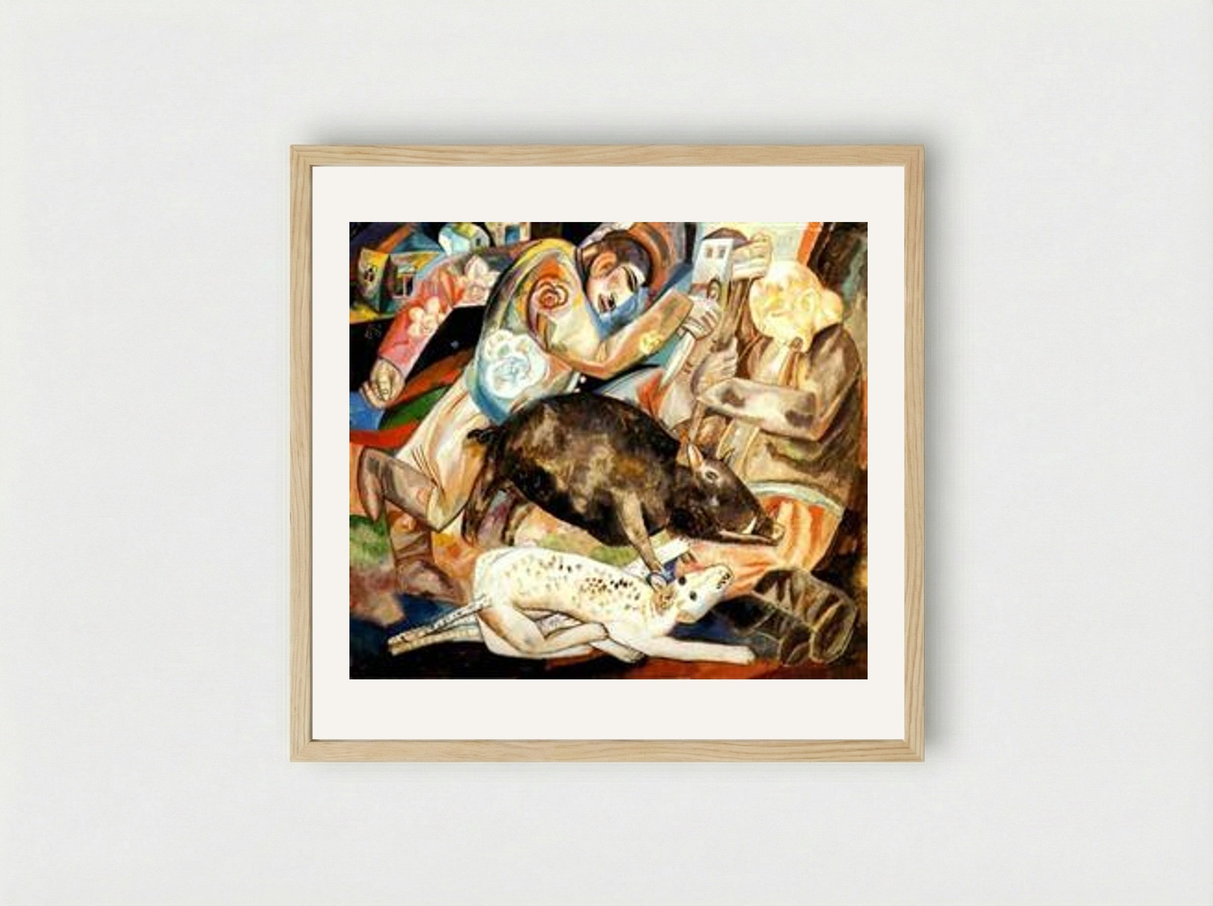 The Hog - Pavel Filonov - Framed Print Wood