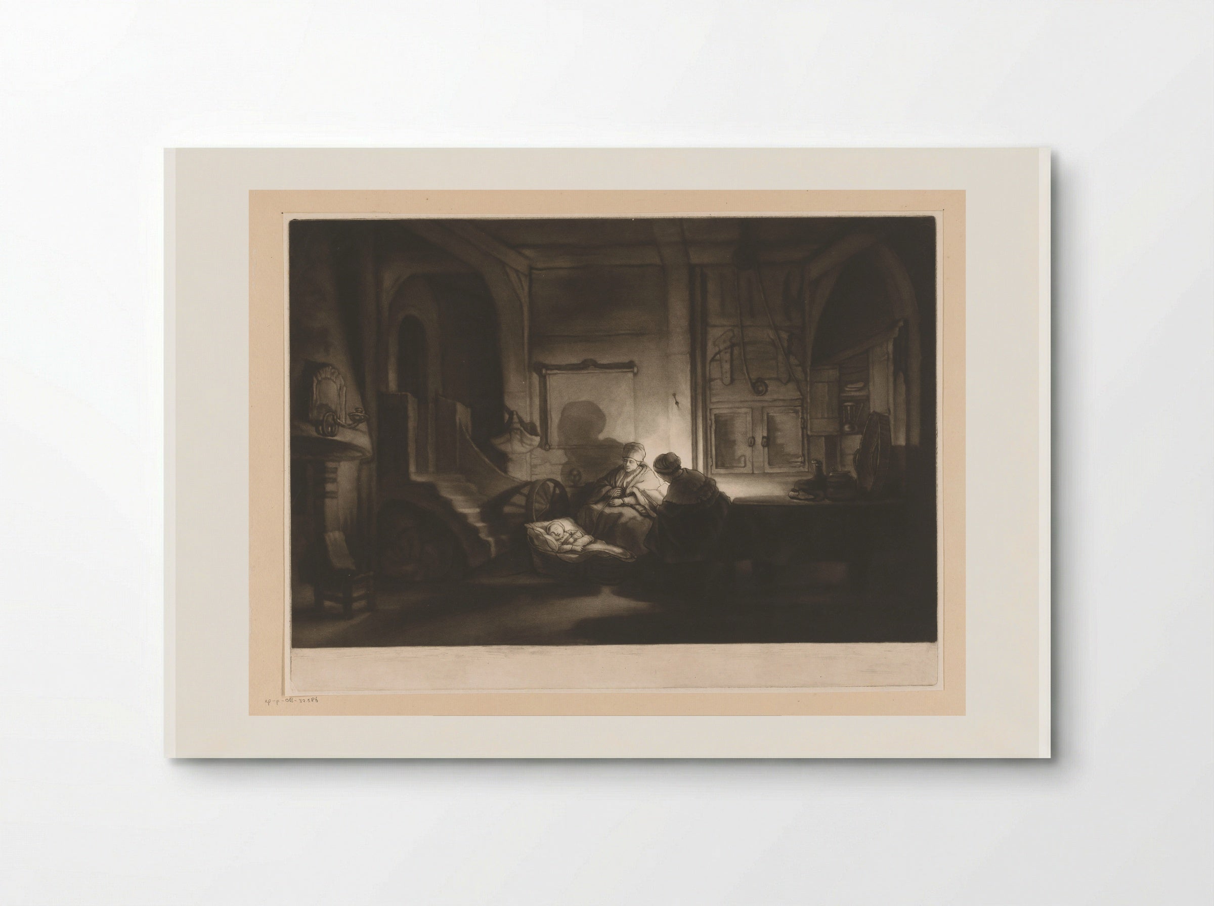 The Holy Family by Night - James McArdell - Poster
