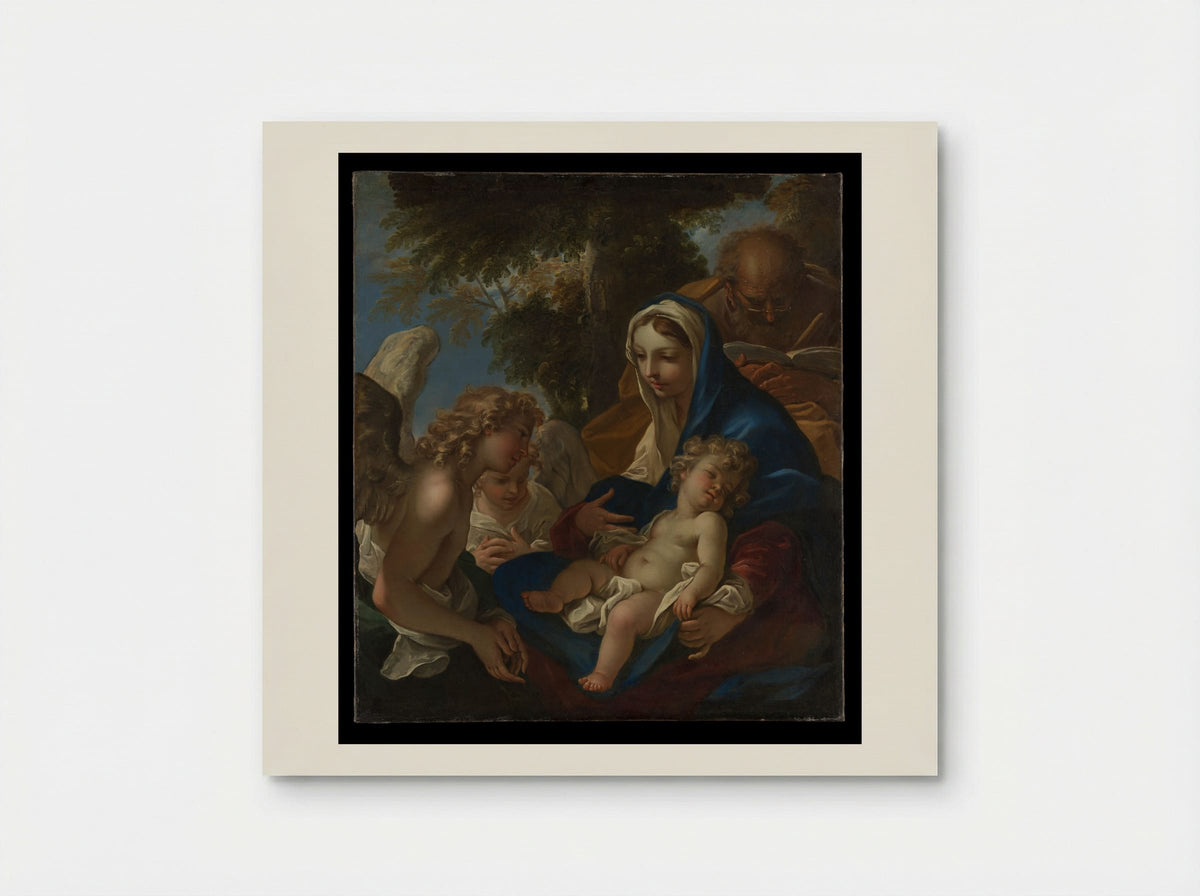 The Holy Family with Angels - Sebastiano Ricci - Poster