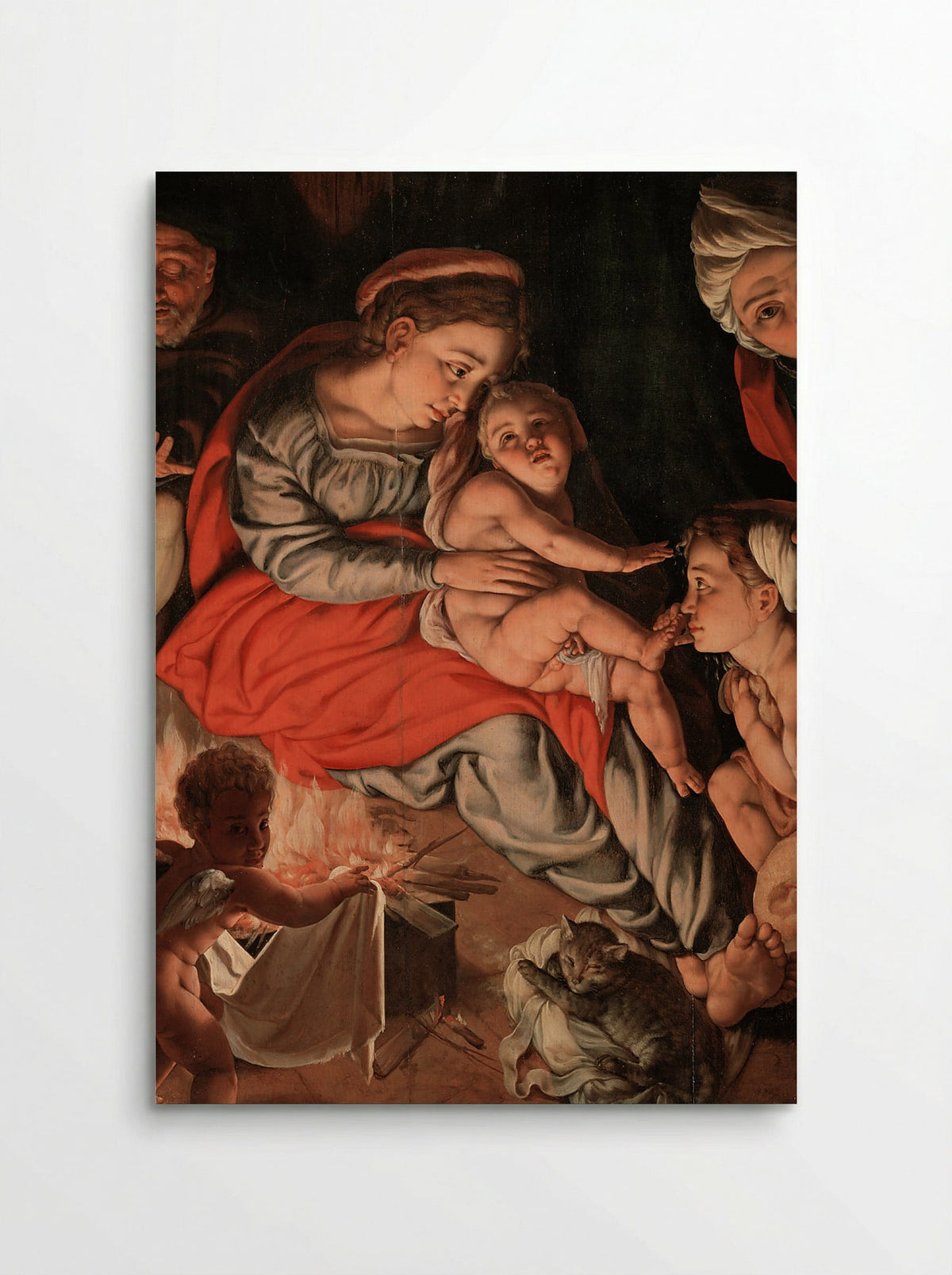 The Holy Family with Erard de la Marck - Jan Cornelisz Vermeyen - Poster