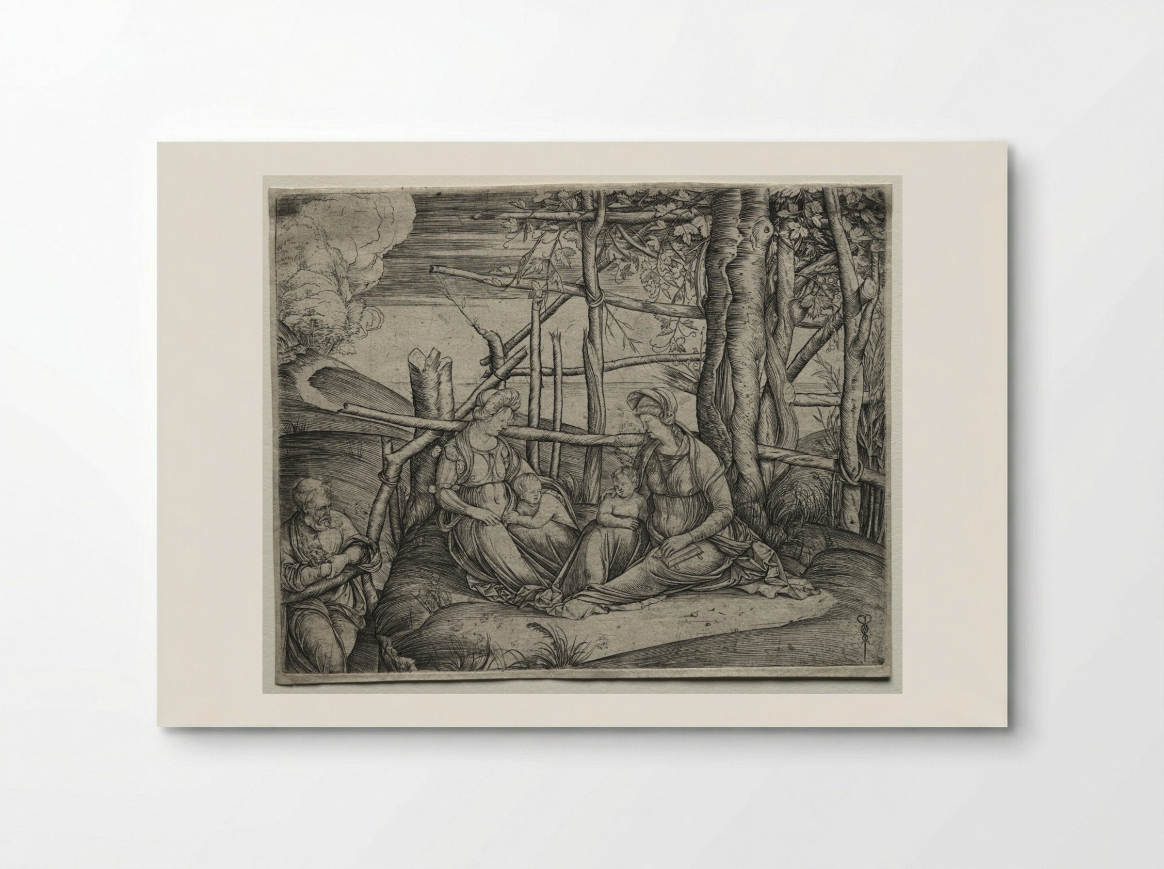 The Holy Family with Saint Elizabeth - Jacopo de' Barbari - Poster