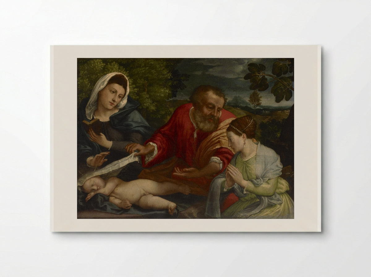 The Holy Family with St. Catherine of Alexandria - Lorenzo Lotto - Poster