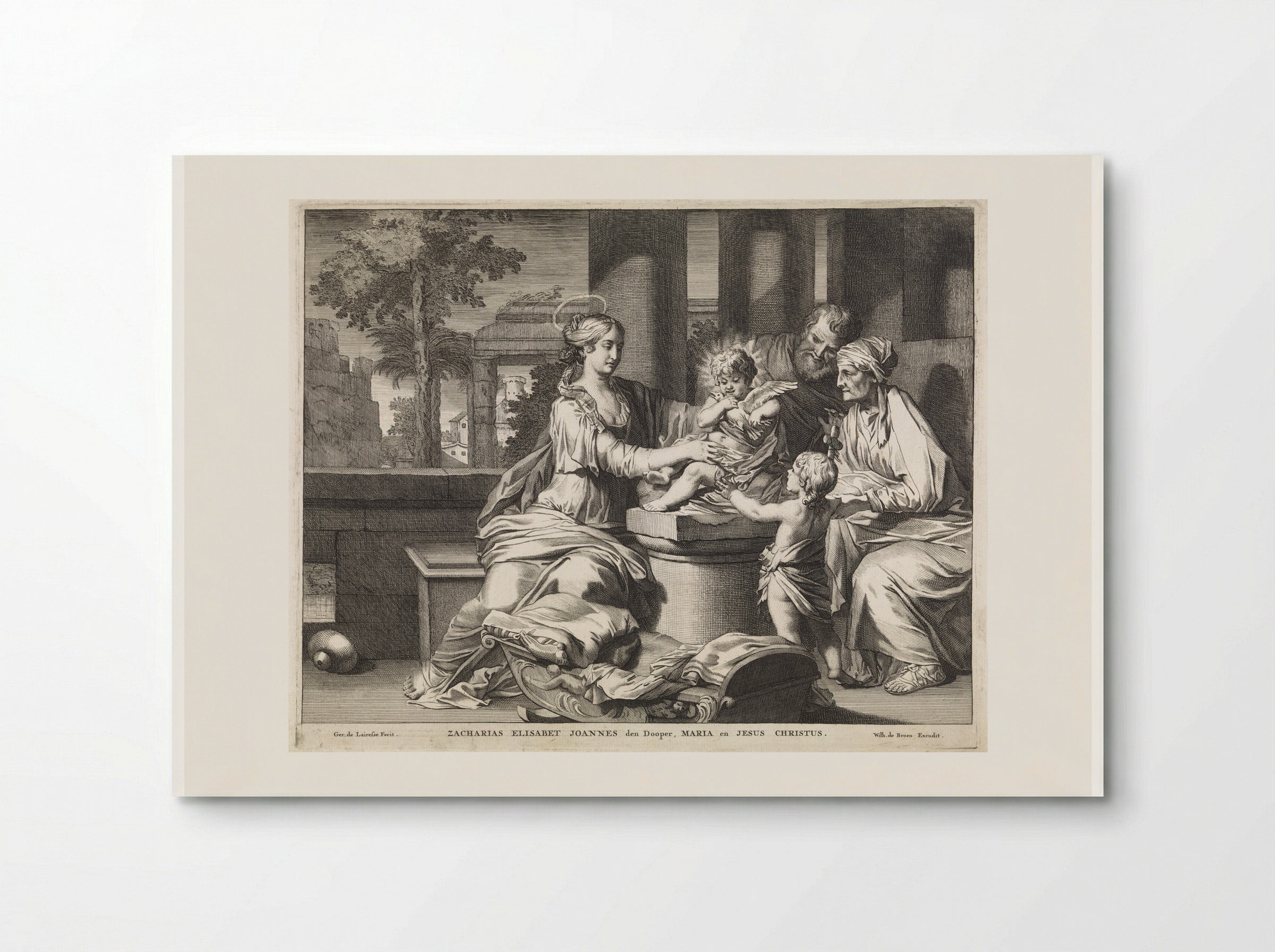 The Holy Family with Zacharias, Elizabeth and John the Baptist - Matthijs Pool - Poster