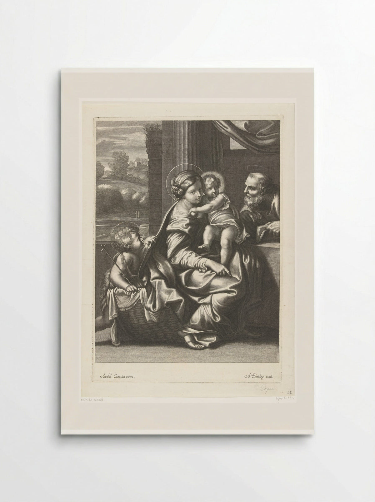 The Holy Family with the Infant Saint John the Baptist - Abraham Bloteling - Poster