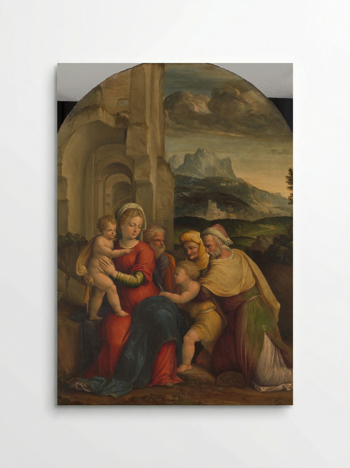 The Holy Family with the Infant Saint John the Baptist - Garofalo - Poster