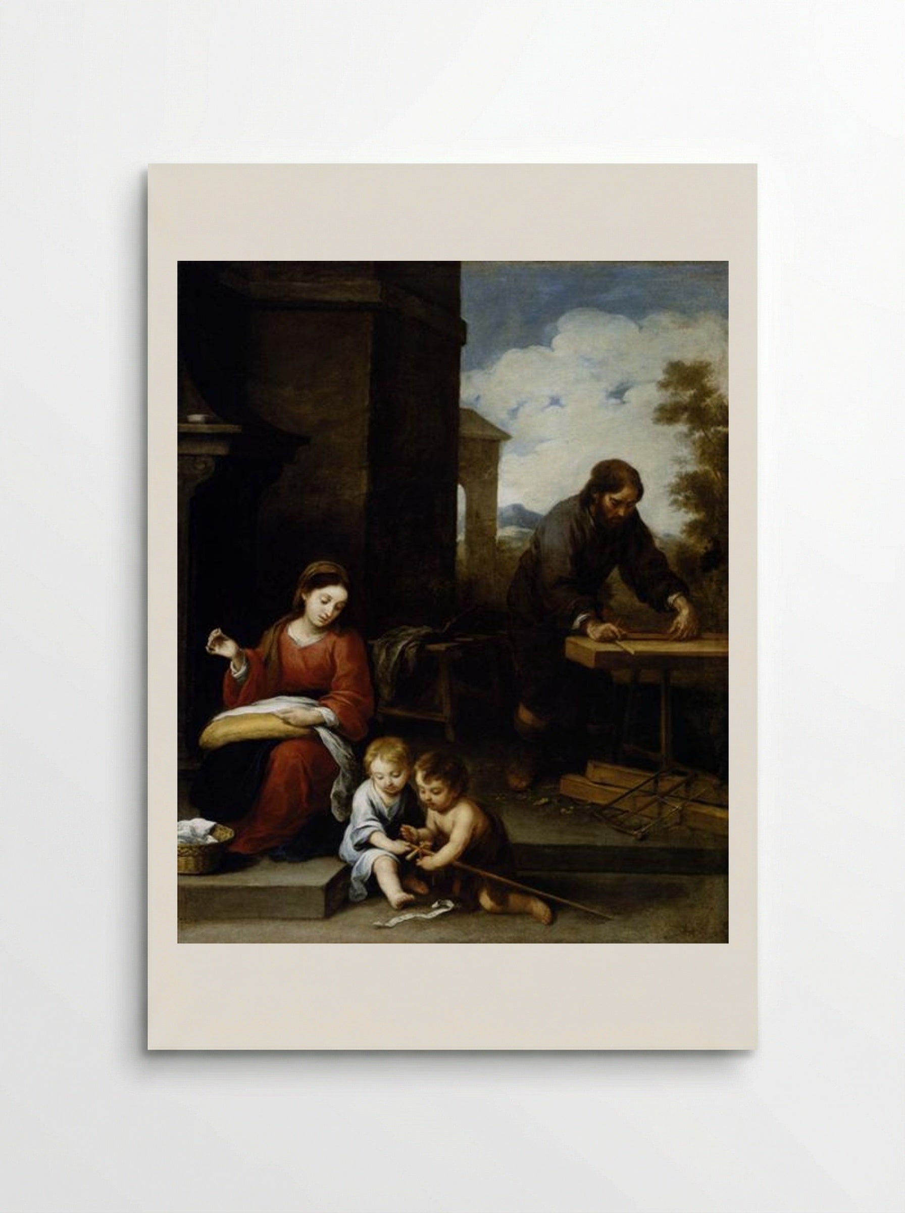 The Holy Family with the Infant St. John the Baptist - Bartolomé Esteban Murillo - Poster