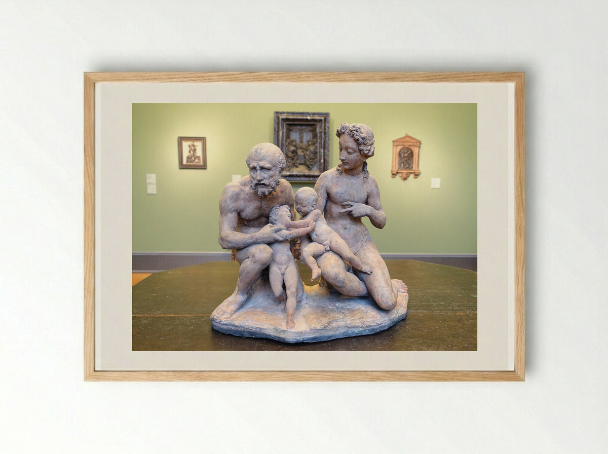 The Holy Family - Jacopo Pontormo - Framed Print Wood