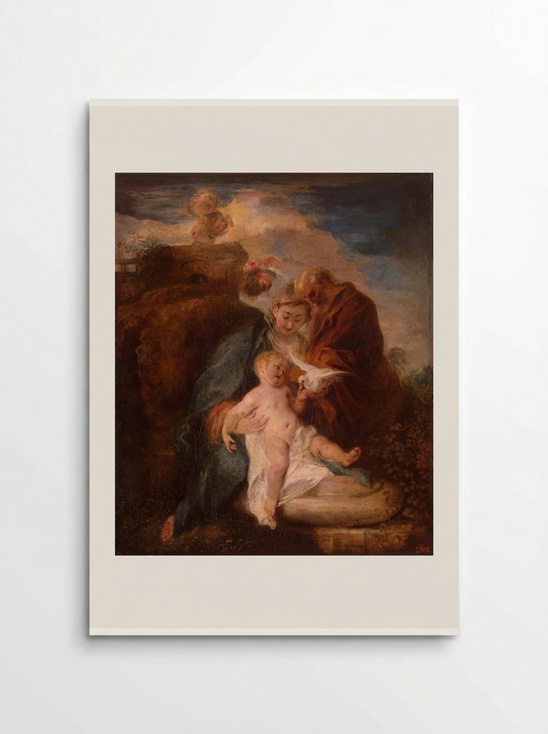 The Holy Family - Antoine Watteau - Poster