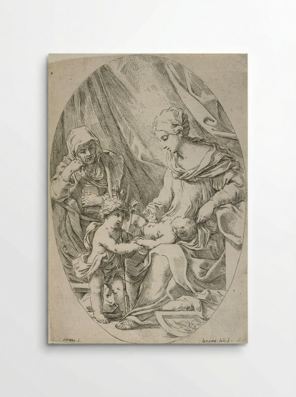 The Holy Family - Lorenzo Lolli - Poster