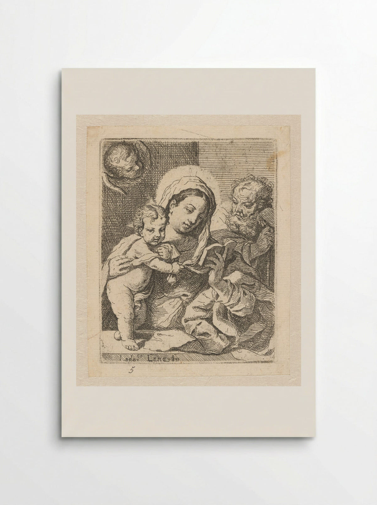 The Holy Family - Lodovico Lana - Poster