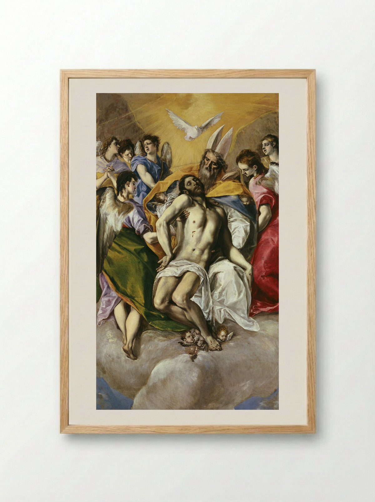 The Holy Trinity - El Greco - Framed Print Wood