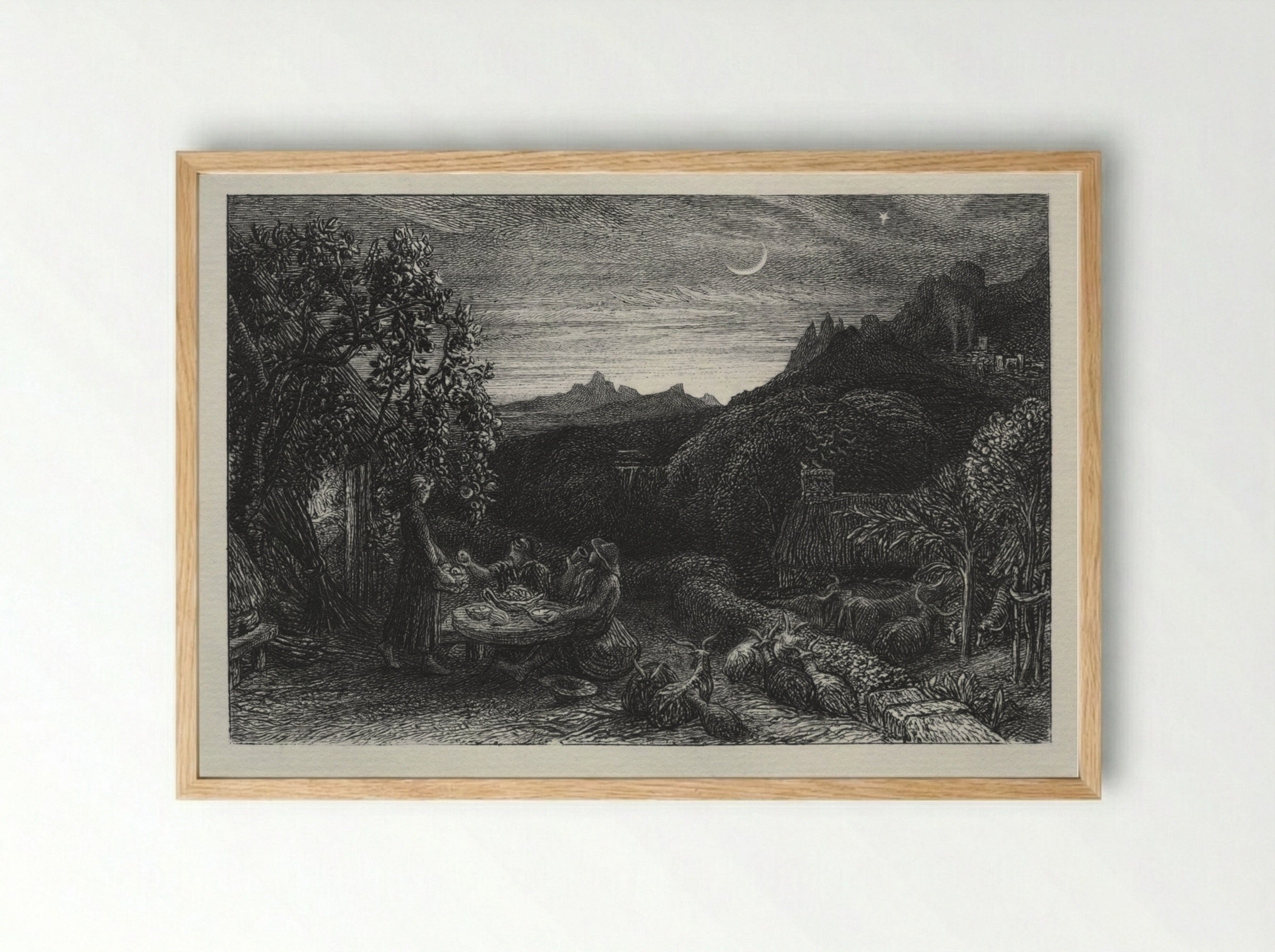 The Homeward Star - Samuel Palmer - Framed Print Wood