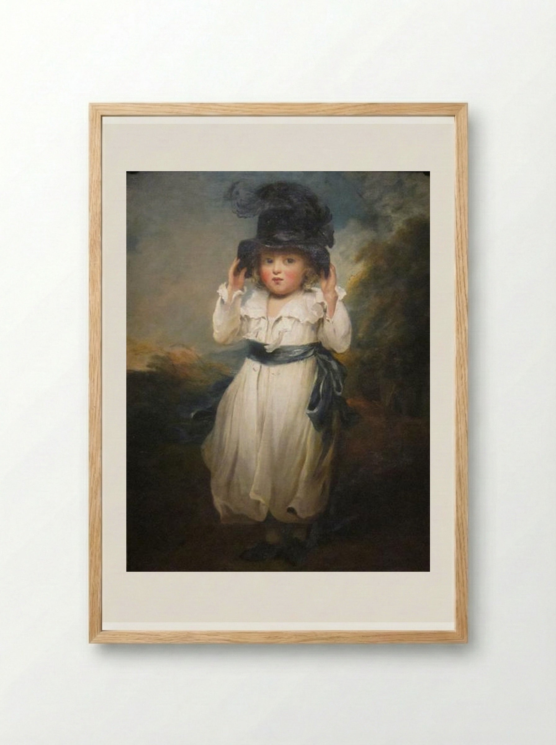 The Hon. Alicia Herbert as a Child - John Hoppner - Framed Print Wood