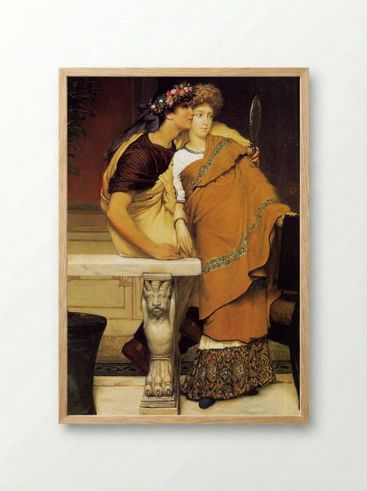 The Honeymoon - Sir Lawrence Alma-Tadema - Framed Print Wood