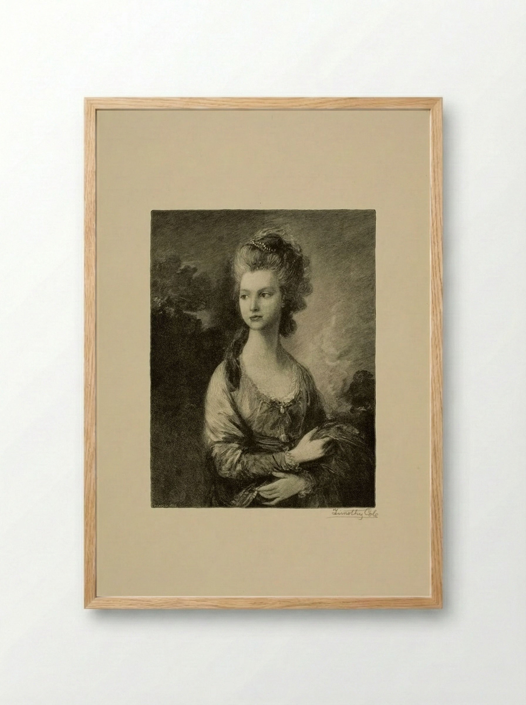 The Honorable Mrs. Graham - Timothy Cole - Framed Print Wood