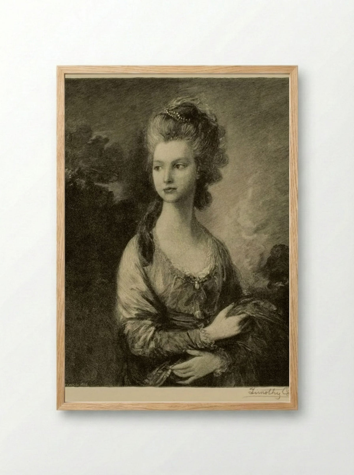 The Honorable Mrs. Graham - Timothy Cole - Framed Print Wood