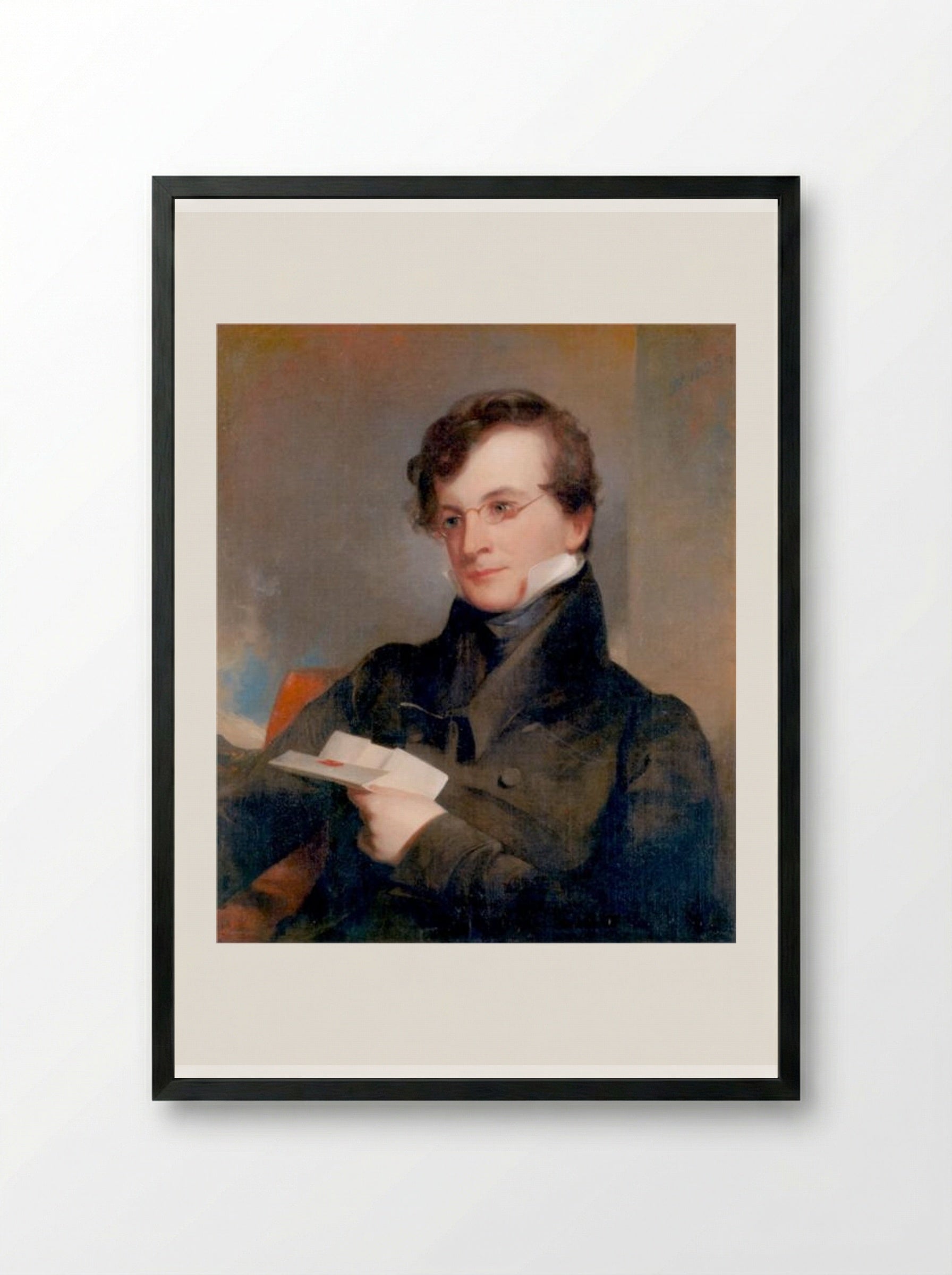 The Honorable Richard Biddle - Thomas Sully - Framed Print Black