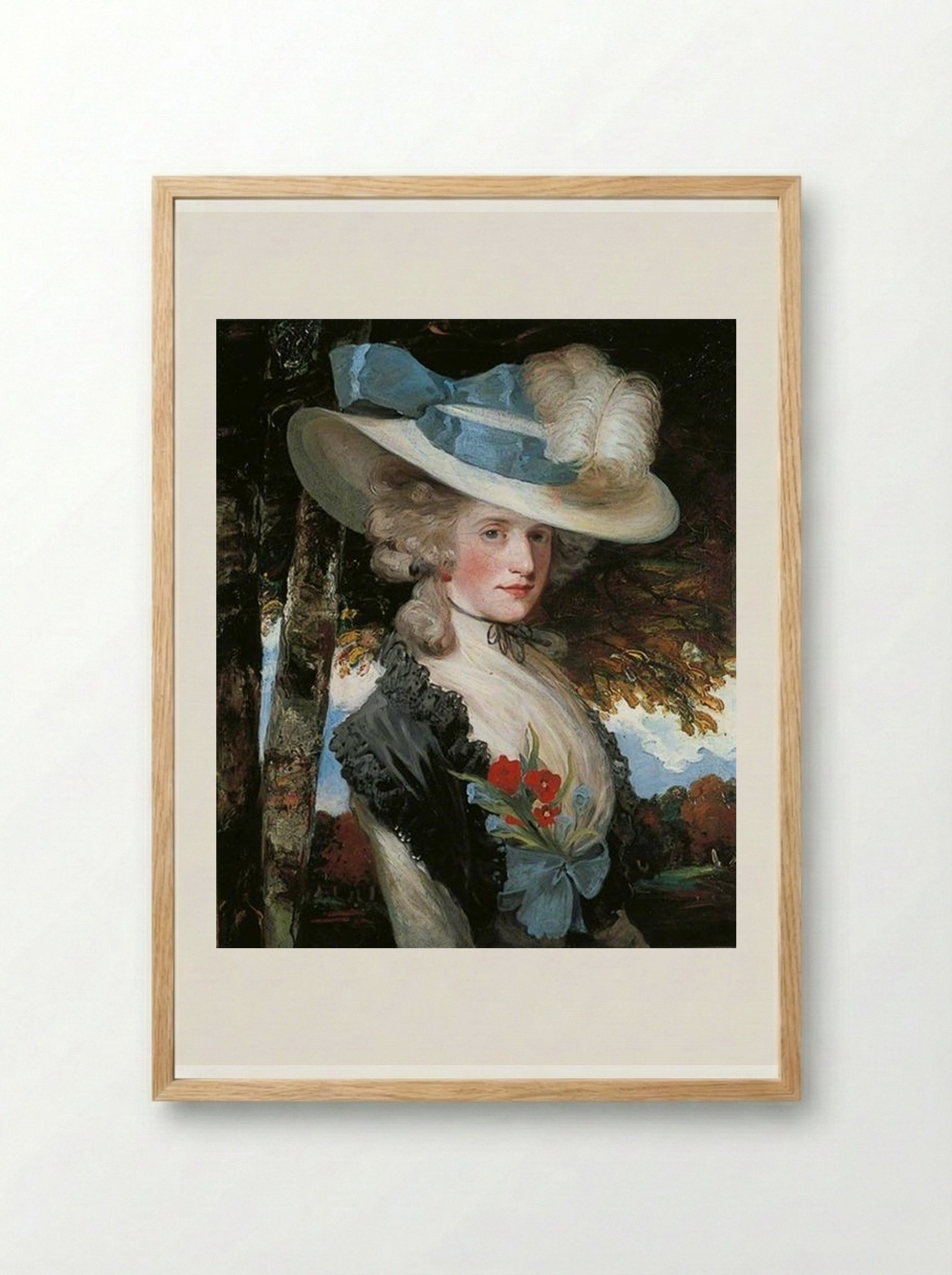 The Honourable Elizabeth Ingram - John Hoppner - Framed Print Wood