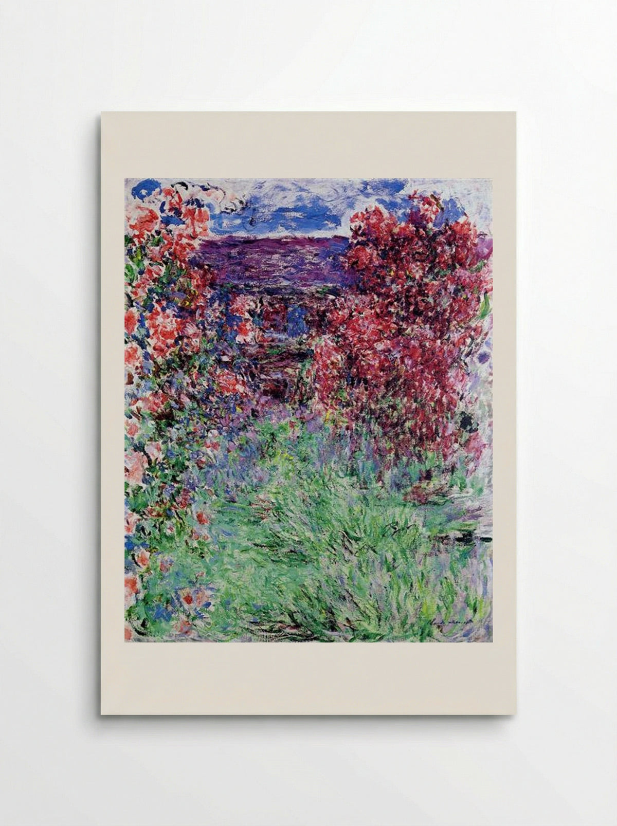 The House Among the Roses - Claude Monet - Poster