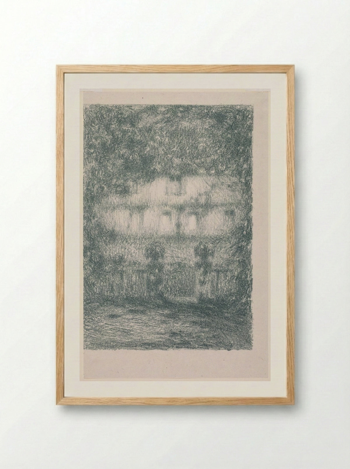The House in Moonlight - Henri Le Sidaner - Framed Print Wood