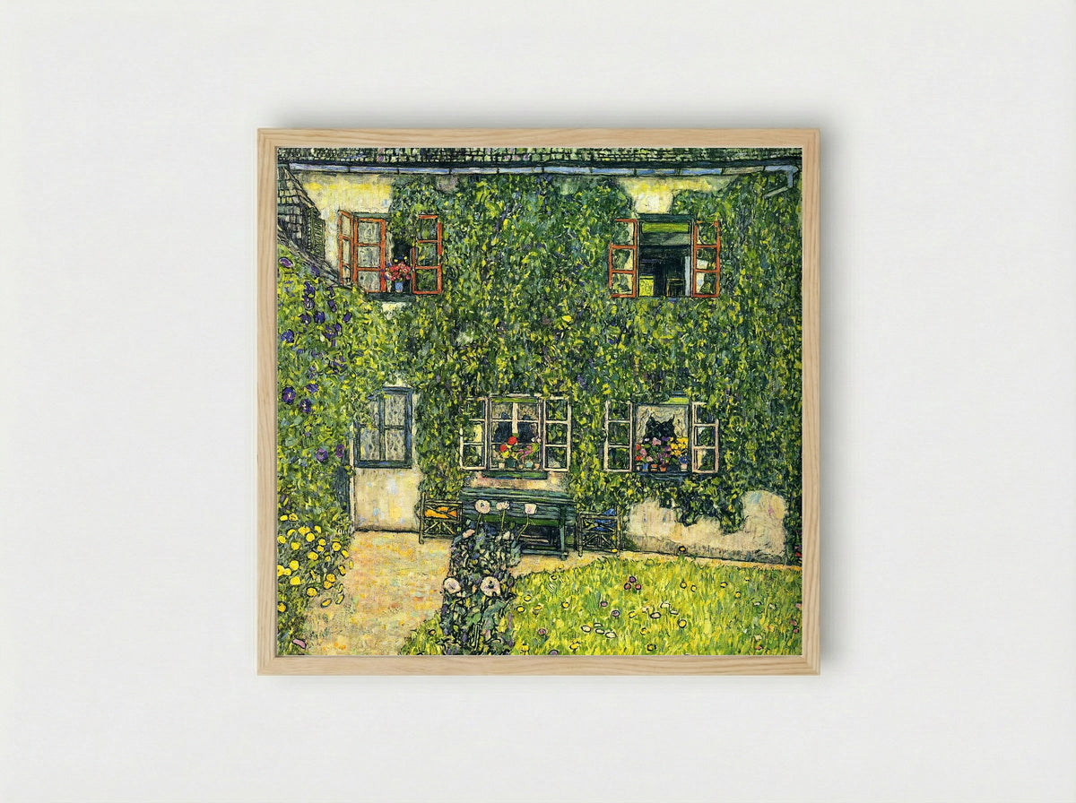 The House of Guardaboschi - Gustav Klimt - Framed Print Wood