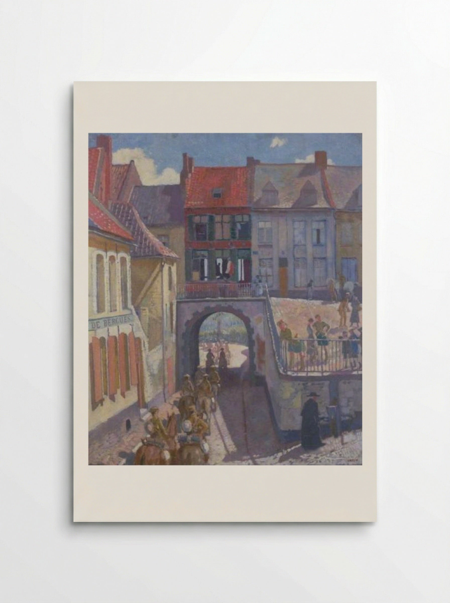 The Household Brigade Passing to the Ypres Salient, Cassel 1917 - William Orpen - Poster