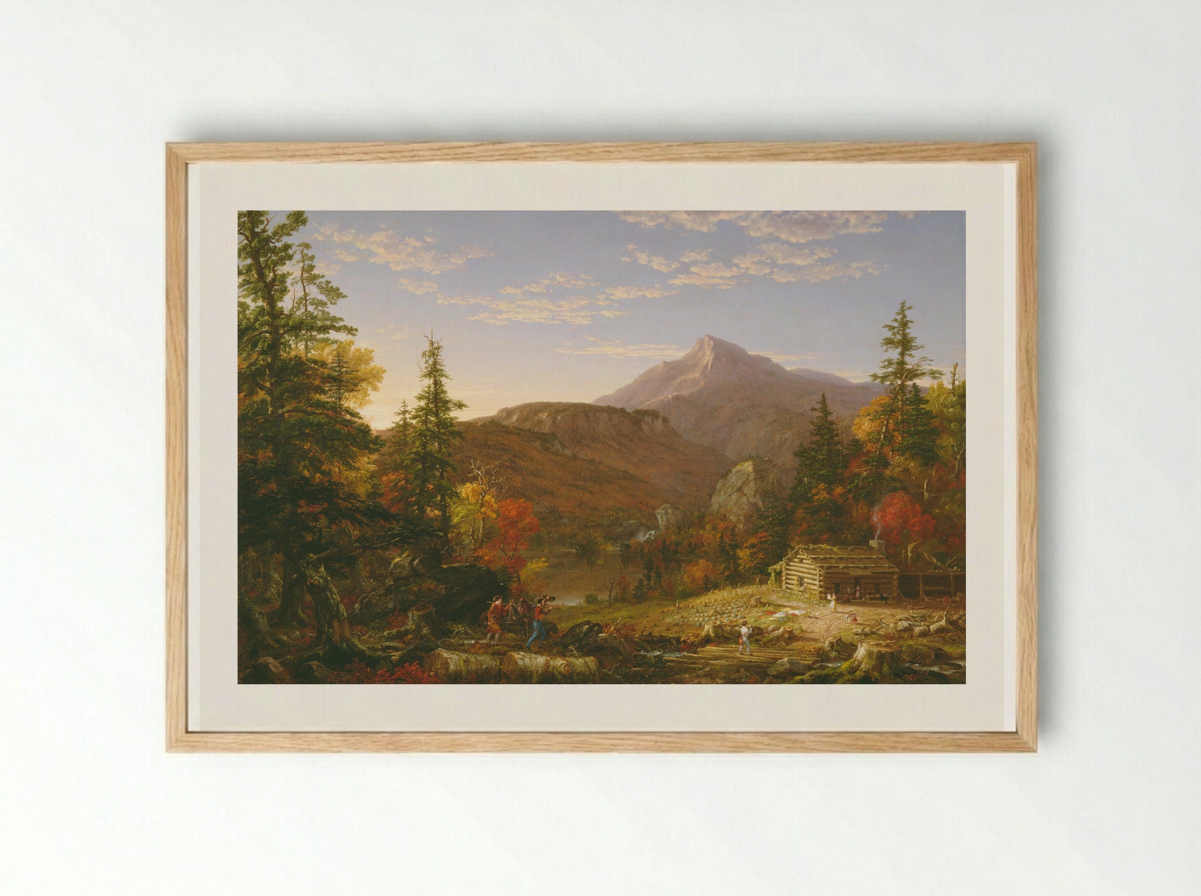 The Hunter's Return - Thomas Cole - Framed Print Wood