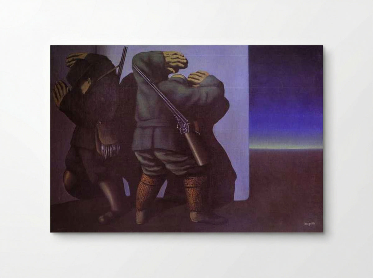 The Hunters at the Edge of Night - René Magritte - Poster