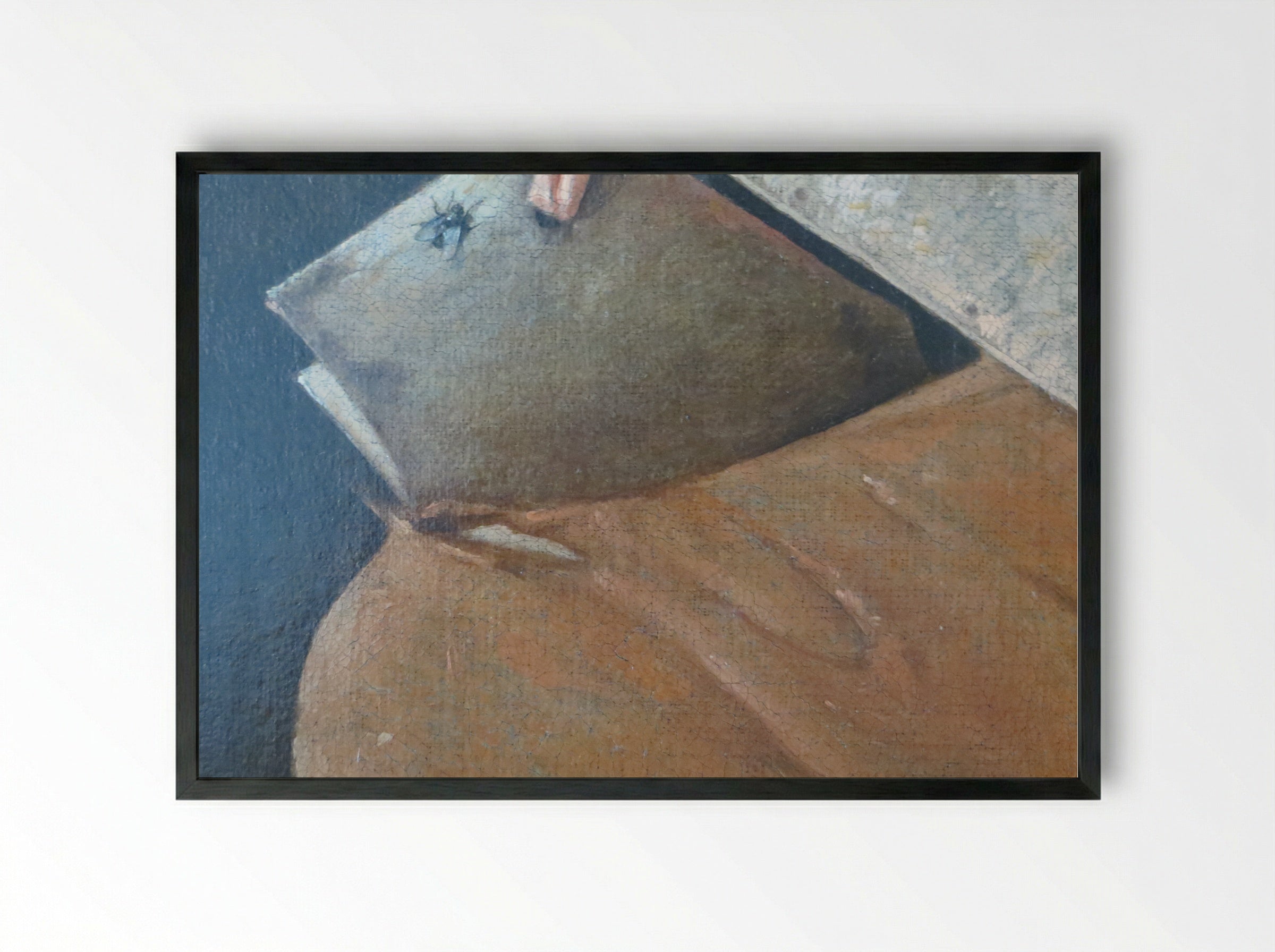 The Hurdy-Gurdy Player - Georges de la Tour - Framed Print Black