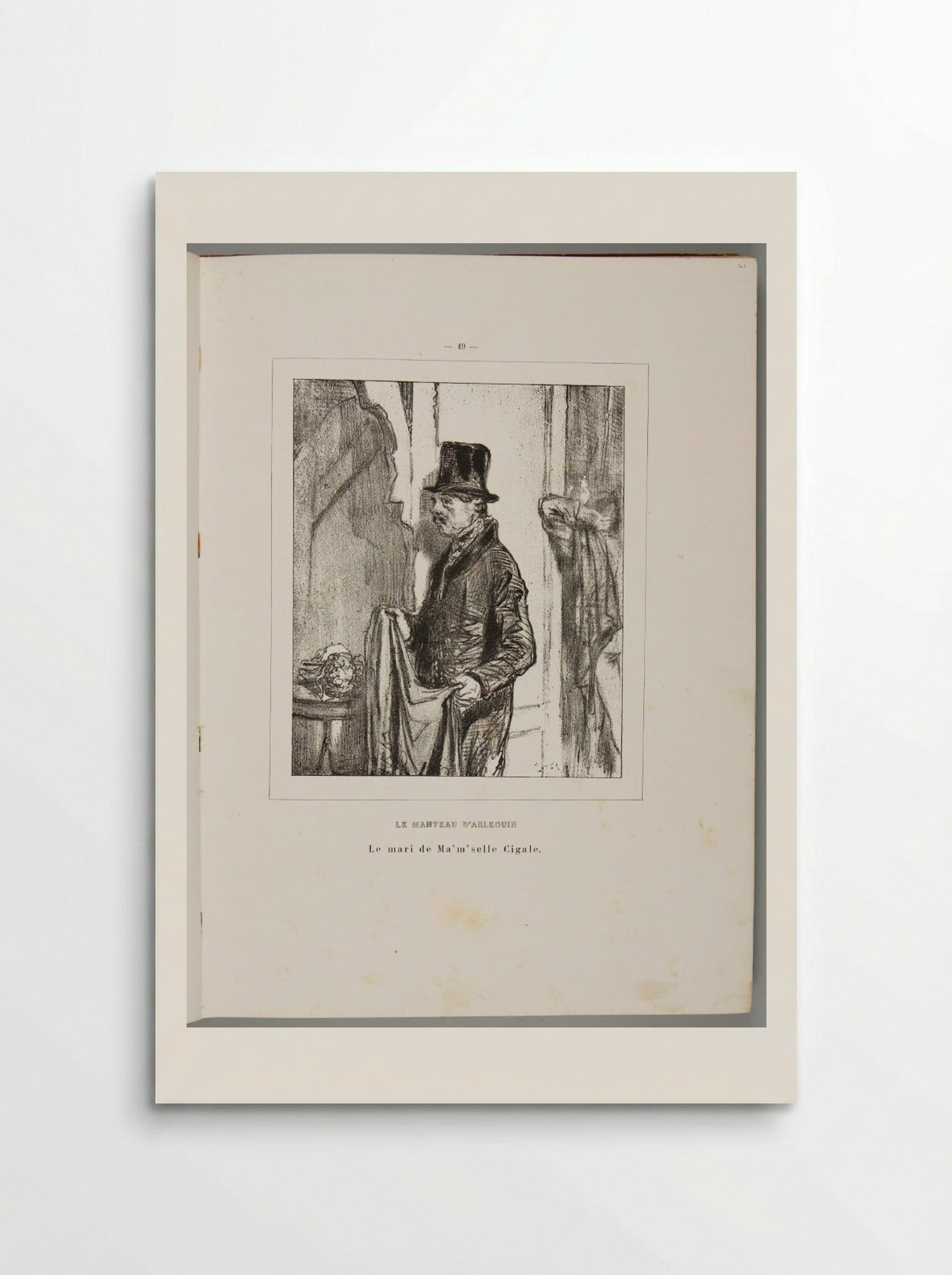 The Husband of Mademoiselle Cicada - Paul Gavarni - Poster